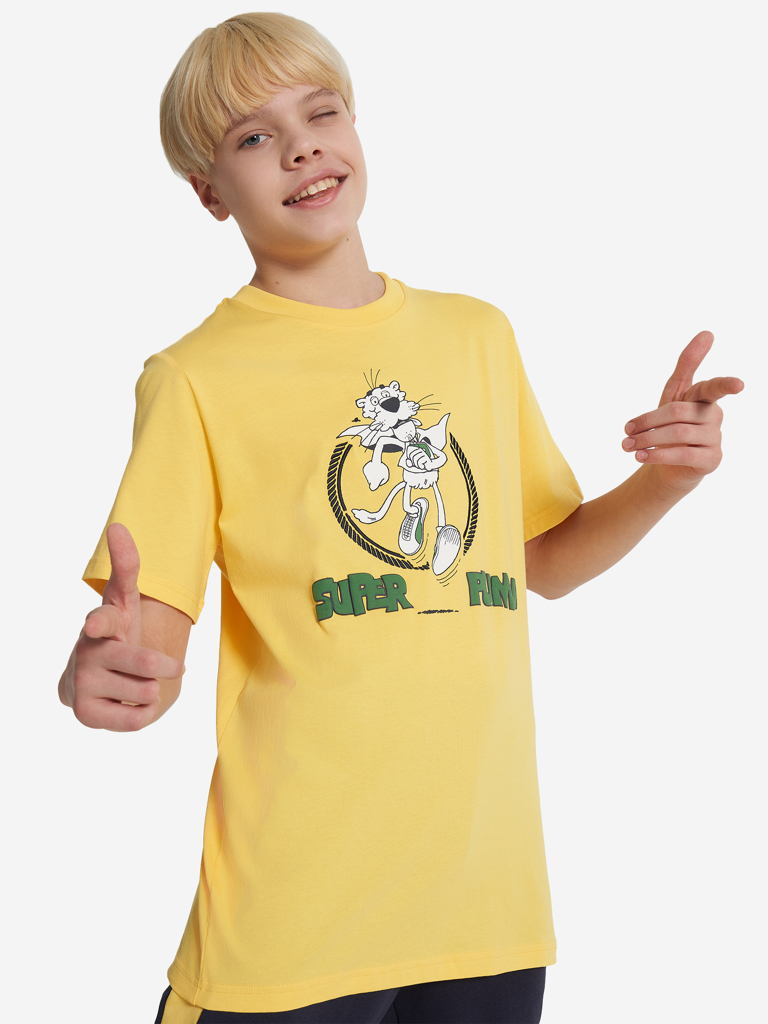 

Футболка для мальчиков PUMA Super Graphic, Желтый
