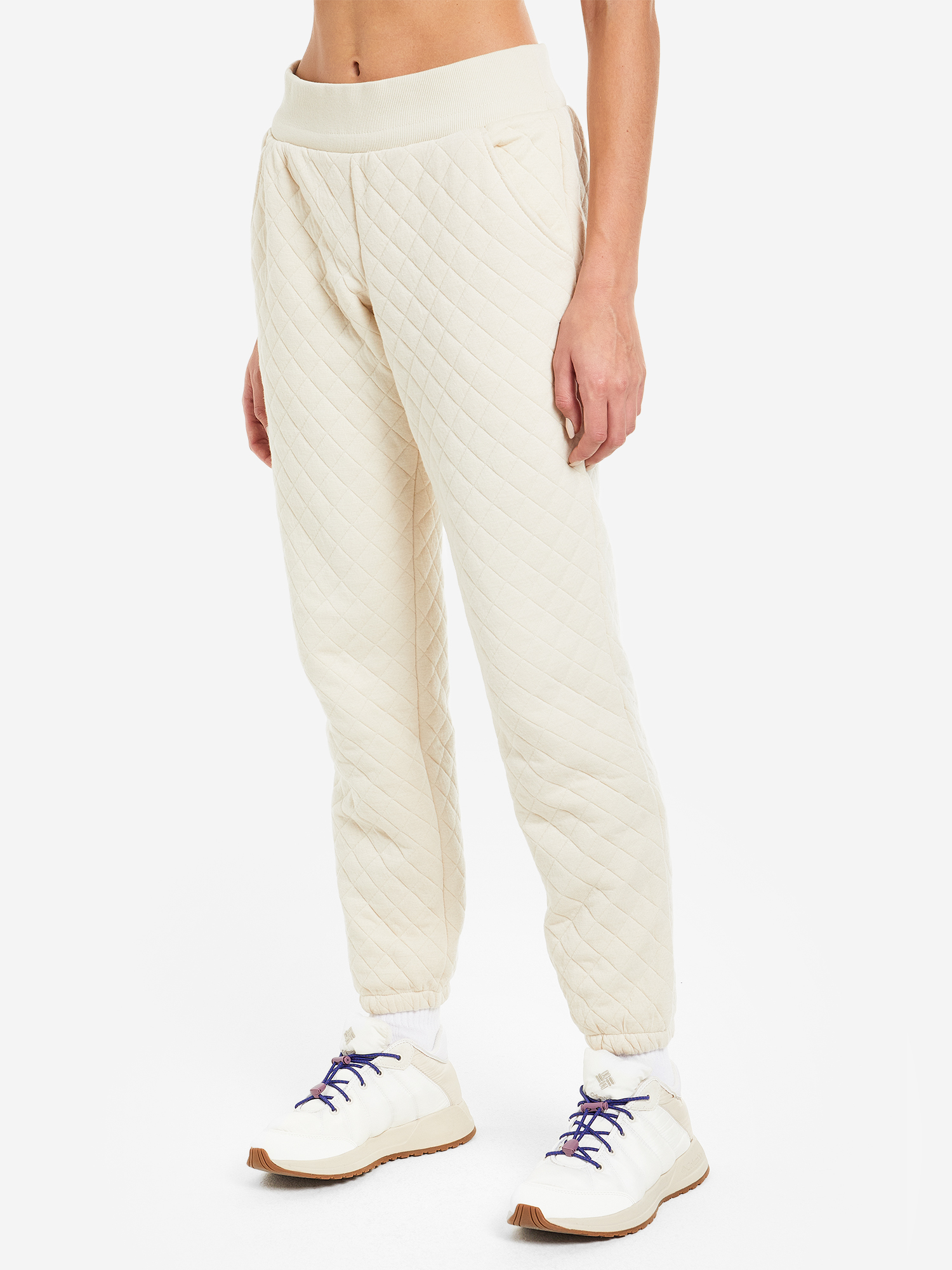 Брюки женские Columbia Lodge Quilted Jogger, Бежевый брюки женские columbia lodge knit jogger красный