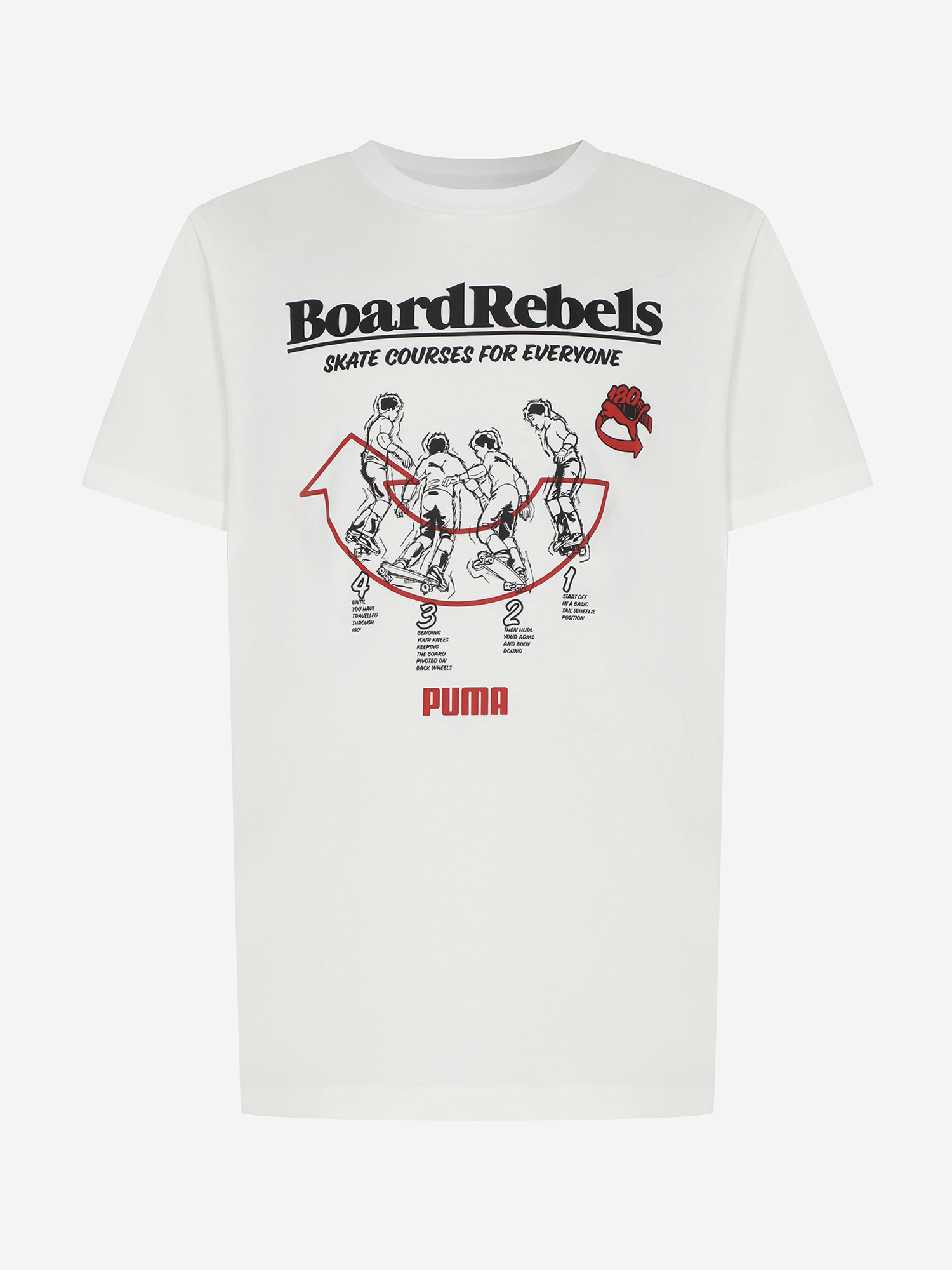 Футболка для мальчиков PUMA Mid90 S Graphic, Белый 5
