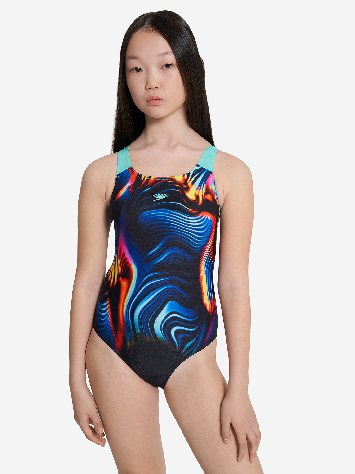 

Купальник слитный для девочек Speedo, Черный