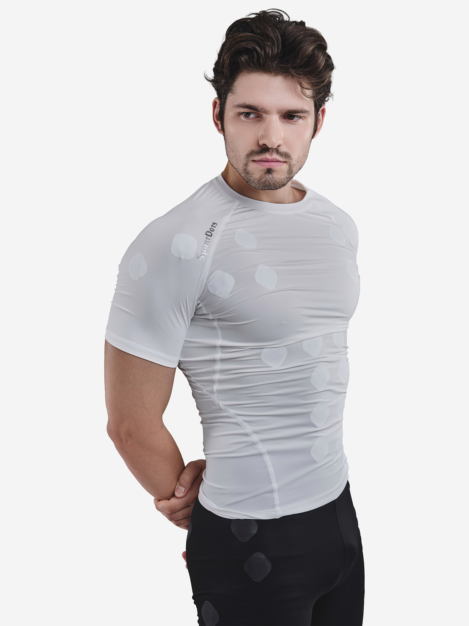 Изображение товара Компрессионная футболка-суппорт спины SportDots, мужская,TSH-WT