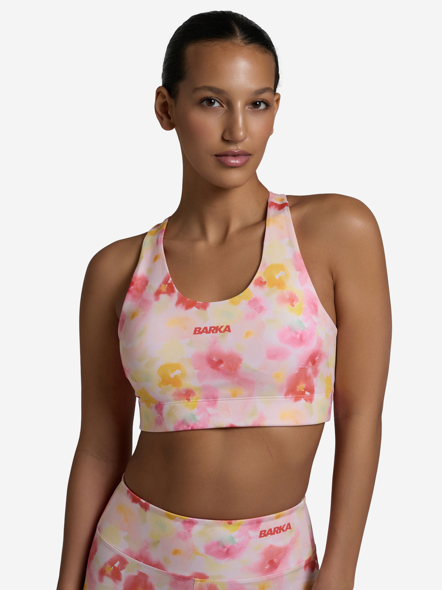 Изображение товара Топ бра женский спортивный BARKA, Розовый/Белый/Красный