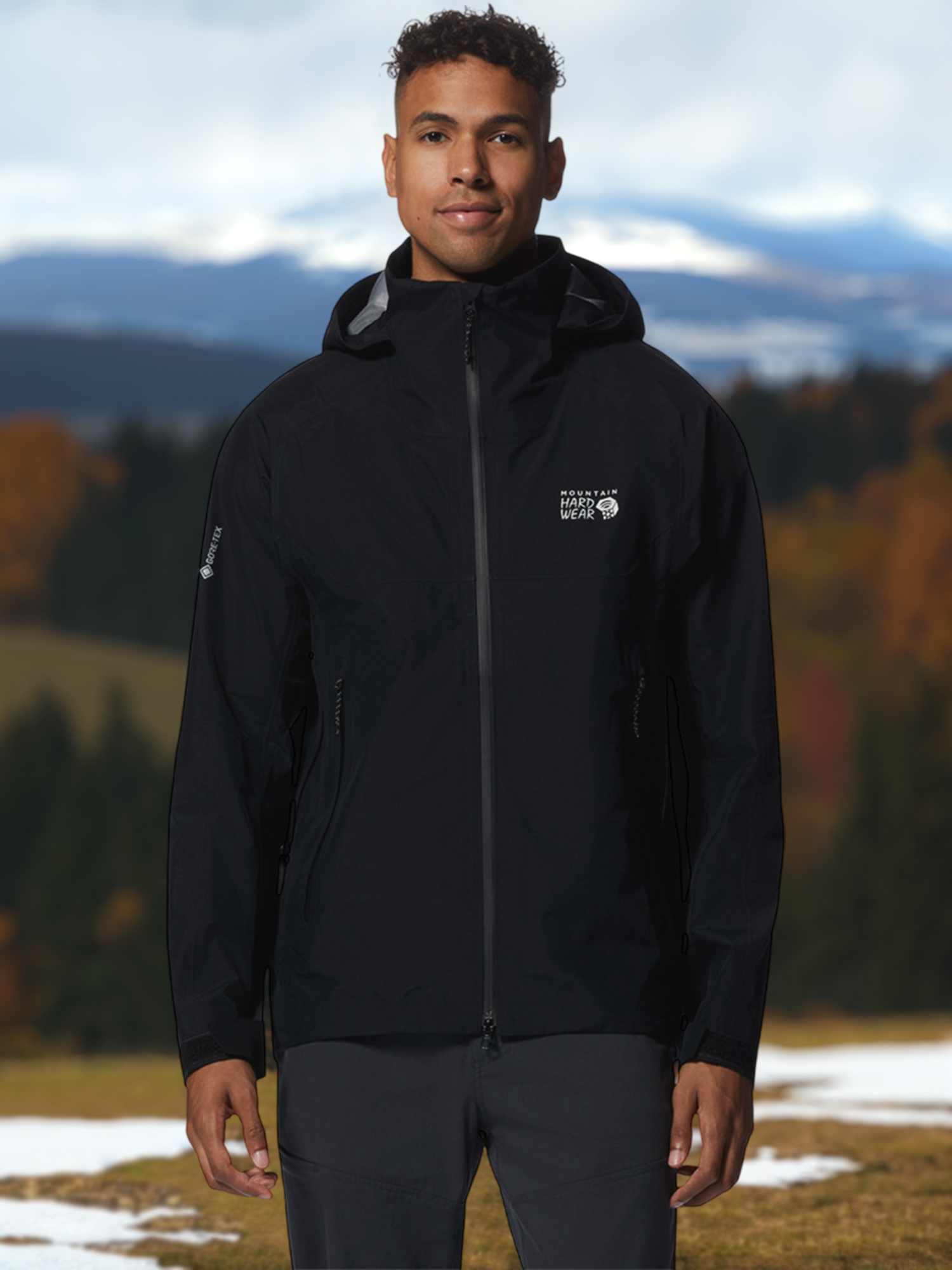 

Куртка мембранная мужская Mountain Hardwear TrailVerse Gore-Tex Jacket, Черный