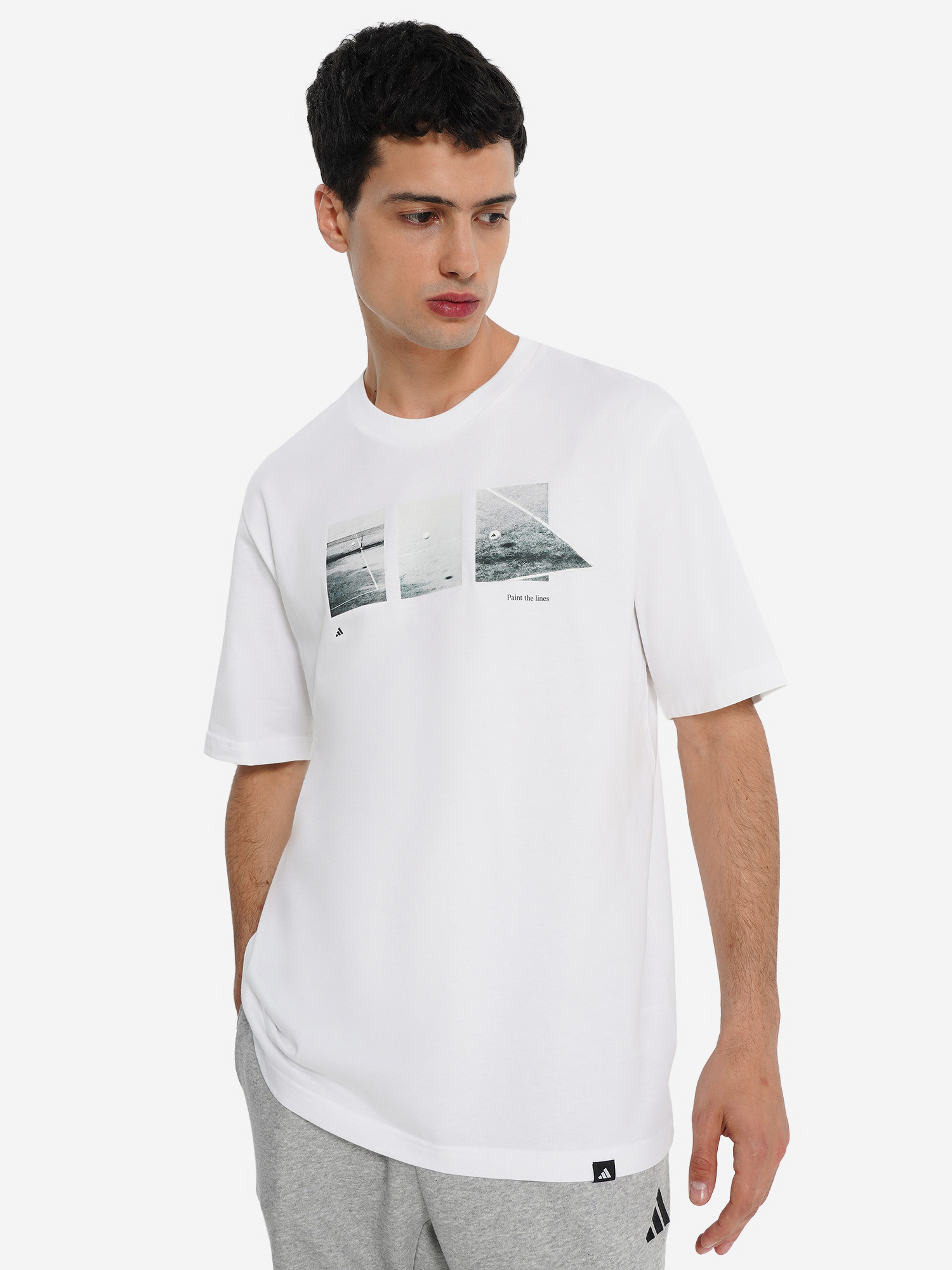 Футболка adidas Lens Tennis, белый, арт. 26058