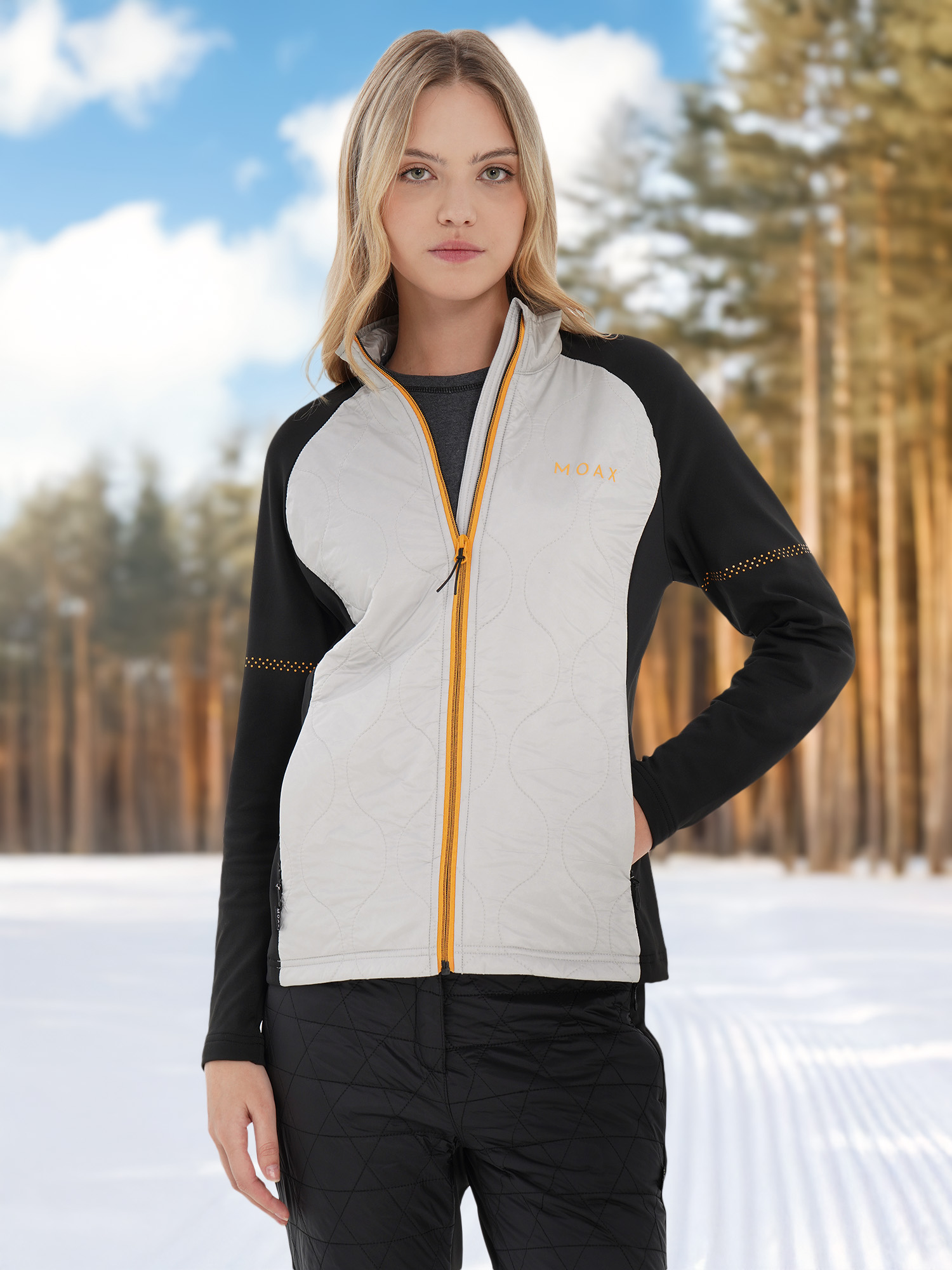 Куртка утепленная женская Moaxsport Tauri, серый, арт. mx315260m57-30360