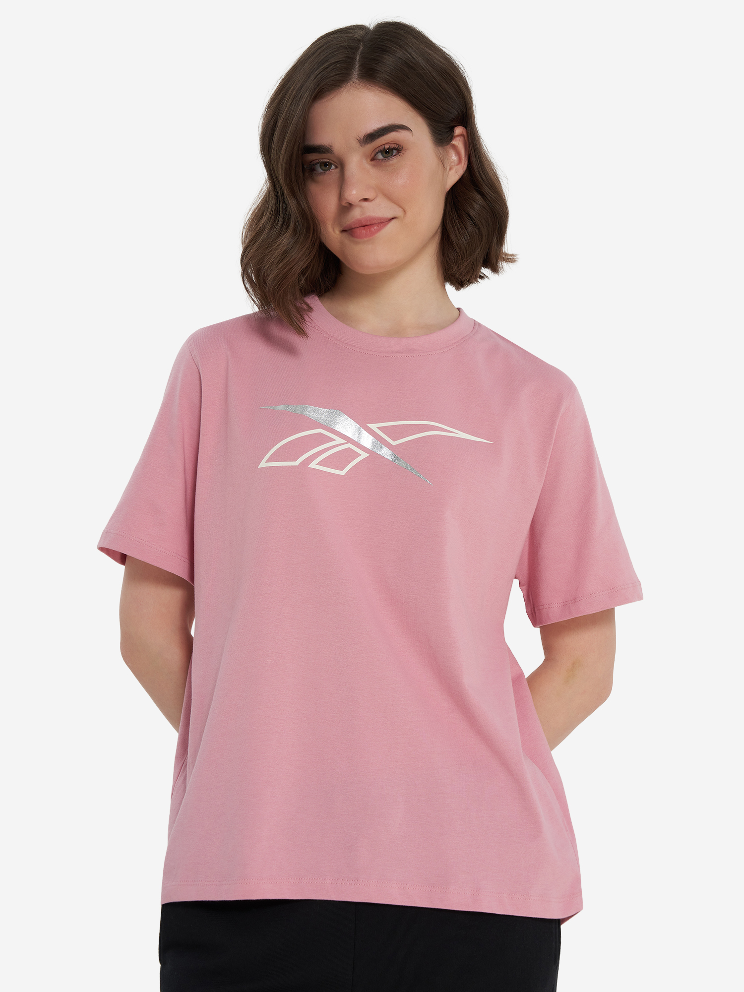 

Футболка женская Reebok Brielle Crew, Розовый