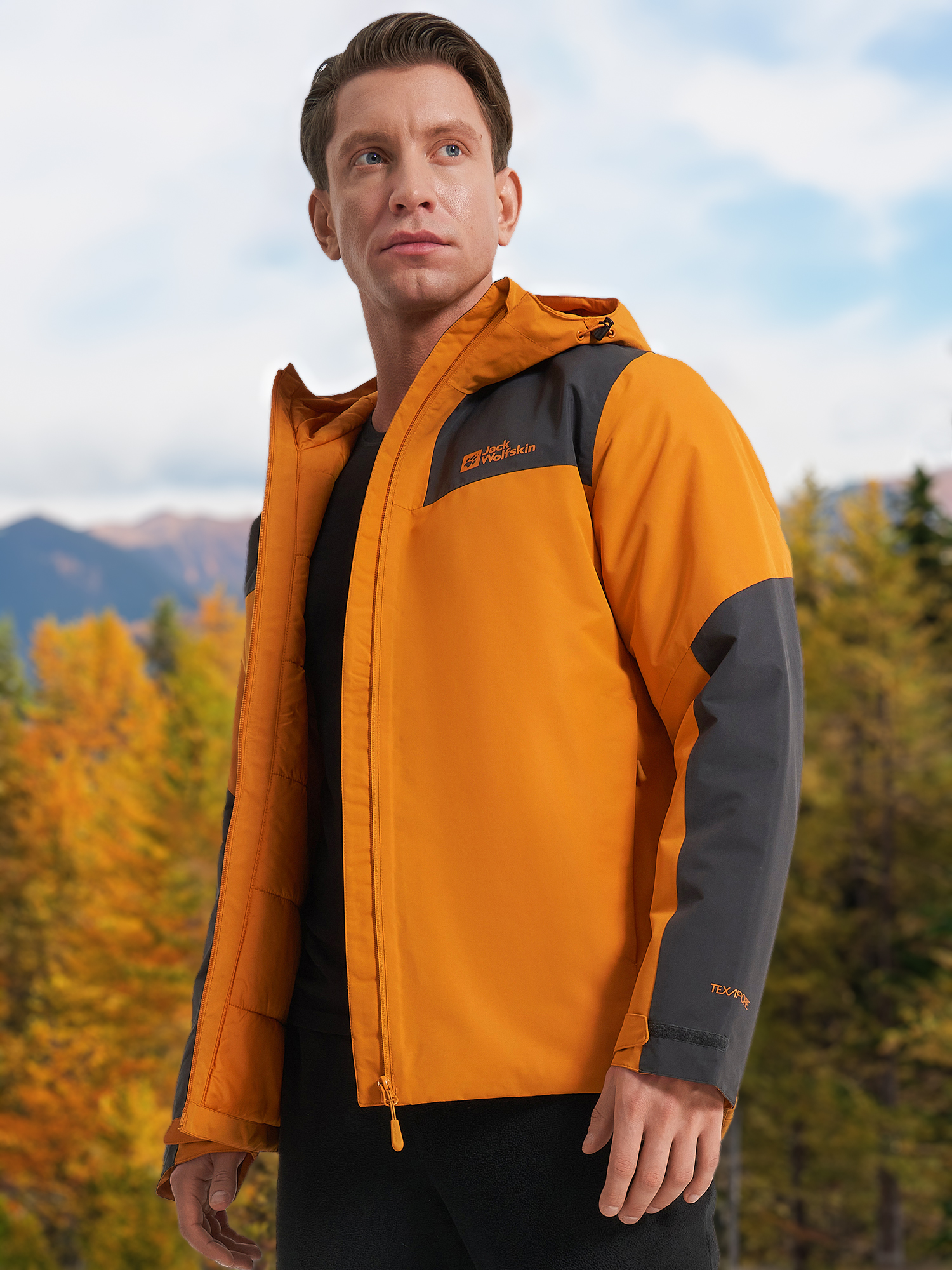 

Куртка утепленная мужская Jack Wolfskin Jasper, Оранжевый
