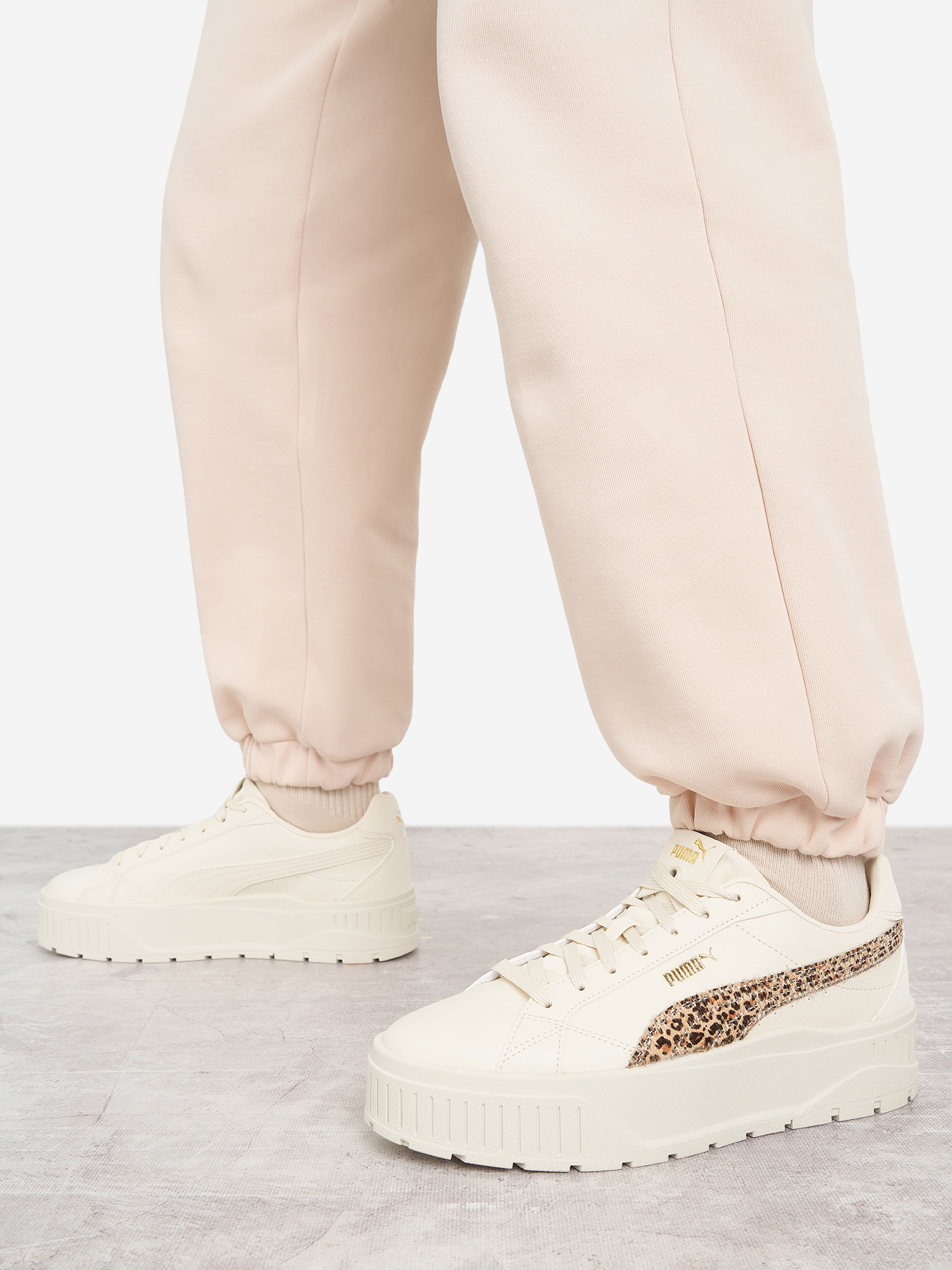 Изображение товара Кеды женские PUMA Karmen II Animal Flair, Бежевый/леопардовый