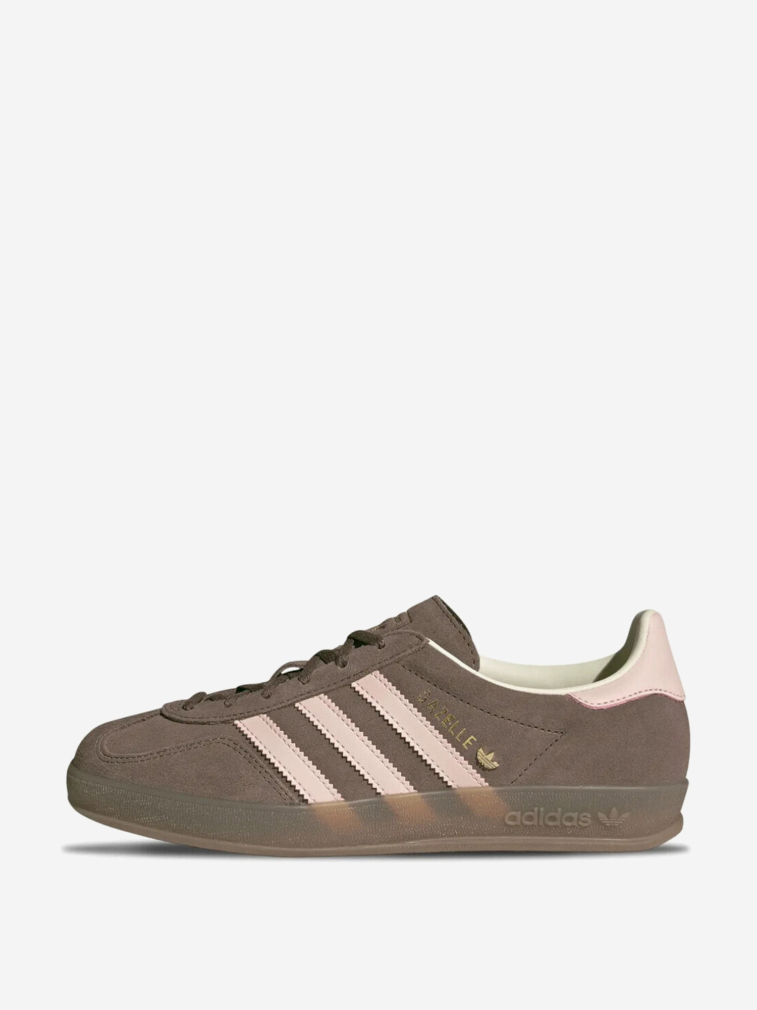 Изображение товара Кроссовки Adidas Gazelle Indoor W Женские коричневые/розовые Изображение товара Кроссовки Adidas Gazelle Indoor W Женские коричневые/розовые