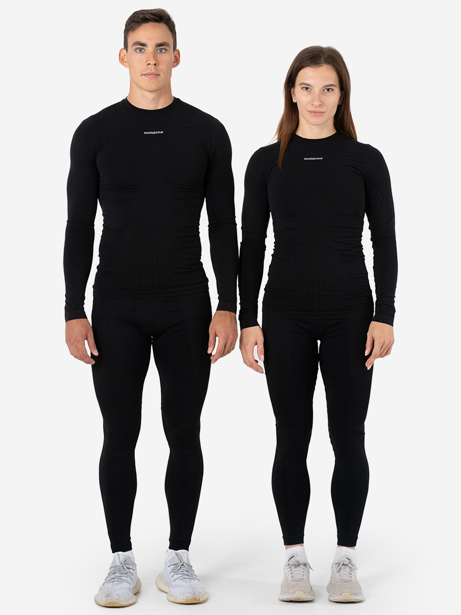Термобелье спортивное верх NoName Bodyfit Shirt с компрессией, Черный