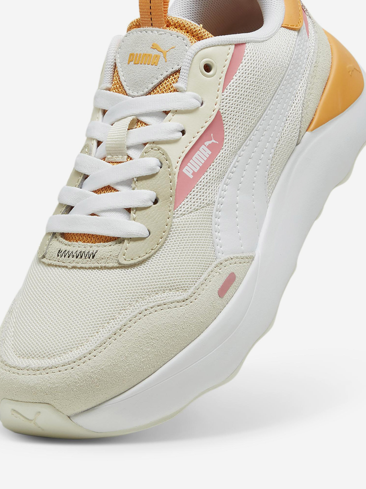 Кроссовки женские PUMA R78, Бежевый 392324P0P-08, размер 35 - фото 6