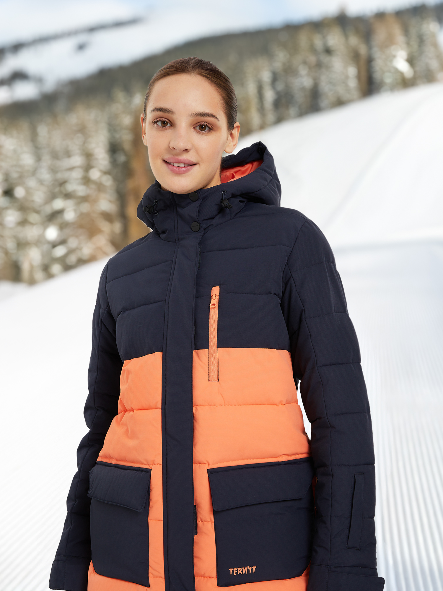 Пуховик женский Termit, мультицвет, арт. 124773trt-me