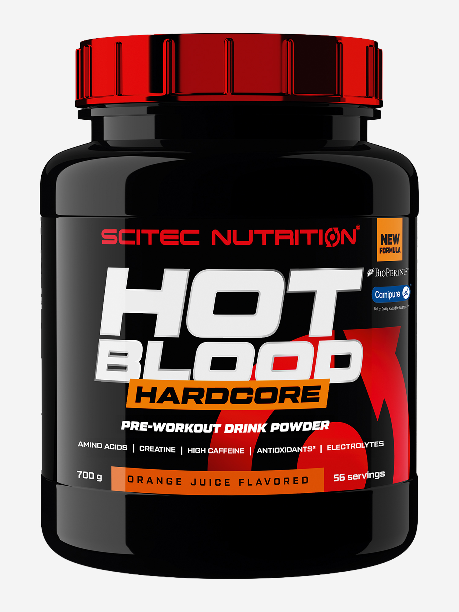 Изображение товара Предтренировочный комплекс Hot Blood hardcore 700 г апельсин для спортсменов