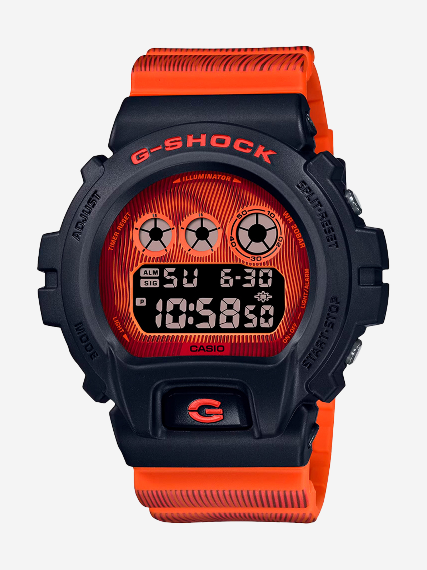 

Спортивные часы CASIO DW-6900TD-4E, Оранжевый