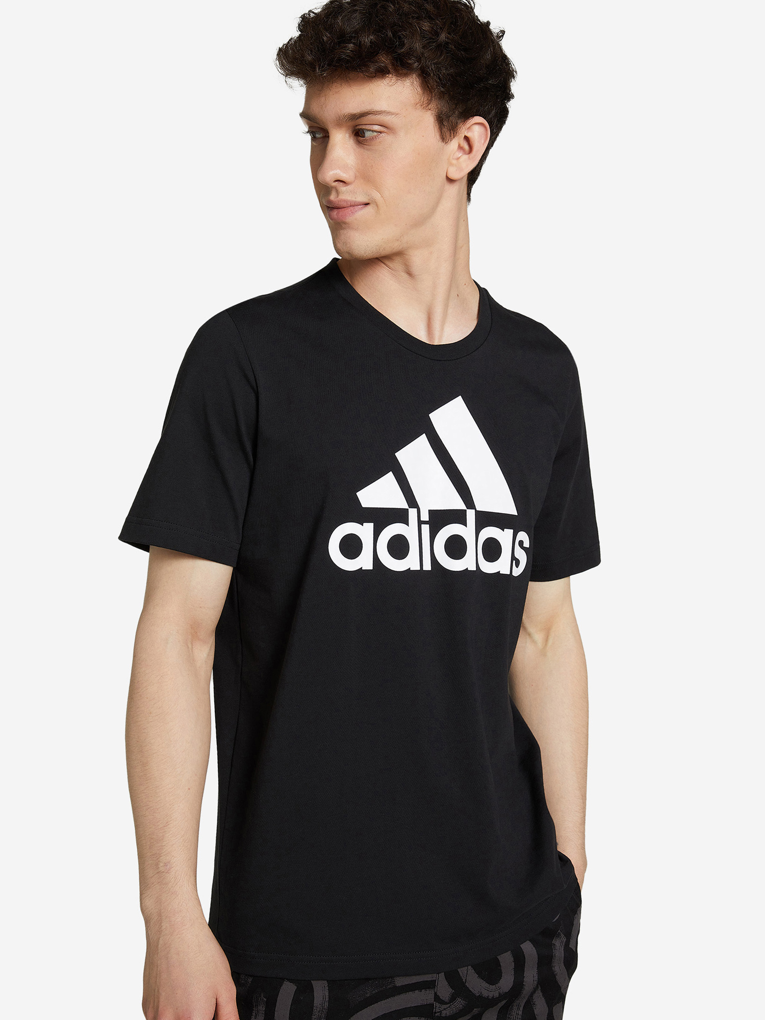 Футболка мужская adidas Essentials, Черный футболка мужская adidas primeblue logo