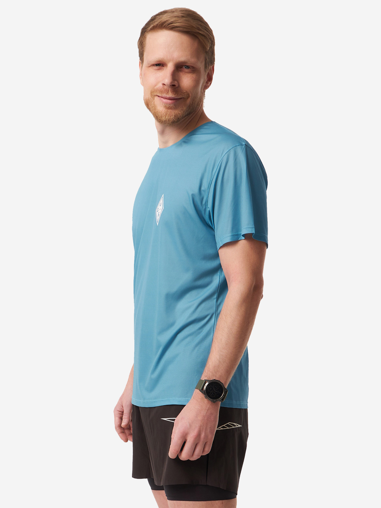 ФУТБОЛКА МУЖСКАЯ UGS TEE | CYAN, Голубой 419072423HZHQU1C-LIGHT_BLUE, размер 46 - фото 3