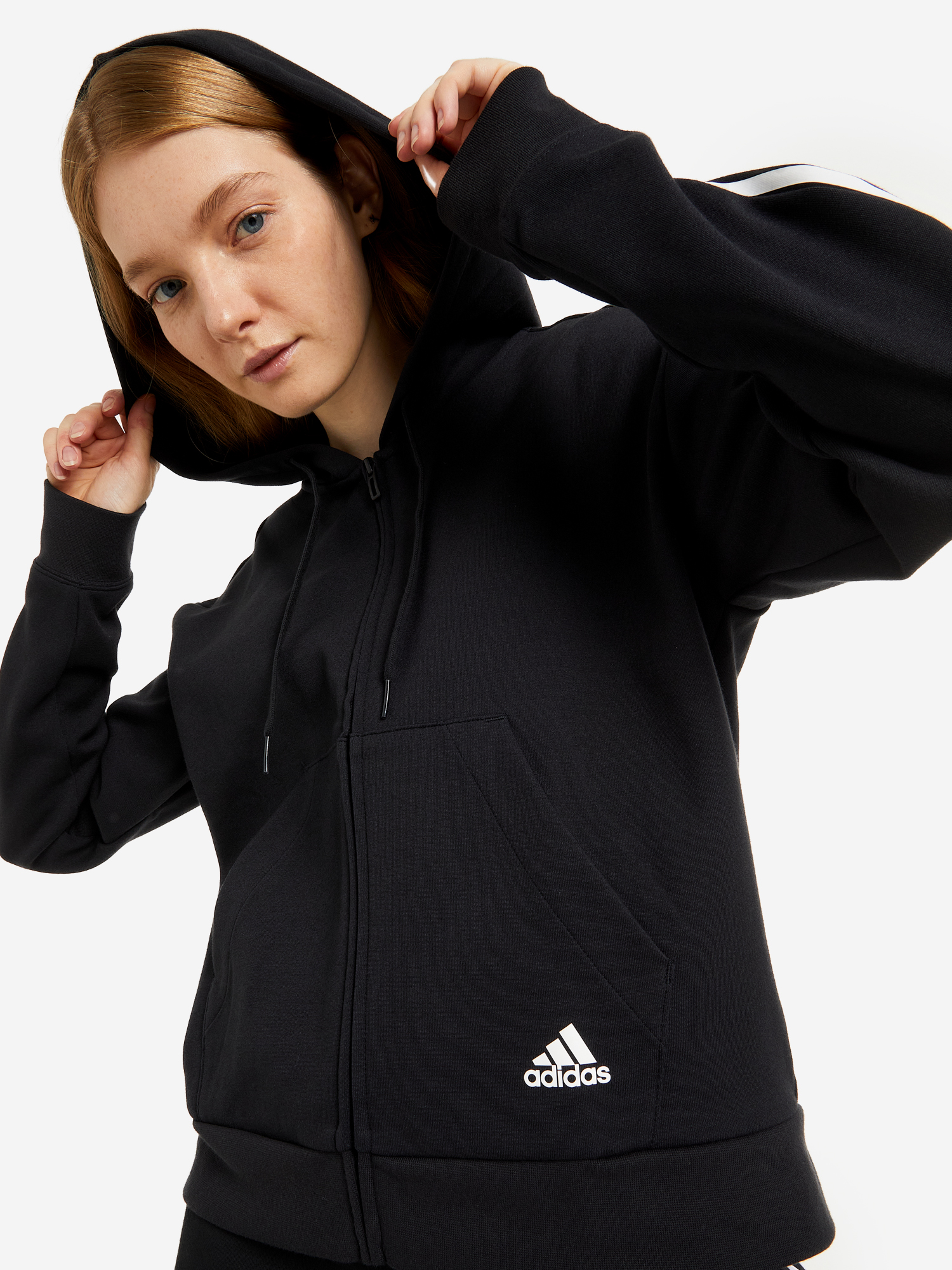 

Толстовка женская adidas Essentials Loose-Cut 3-Stripes, Черный