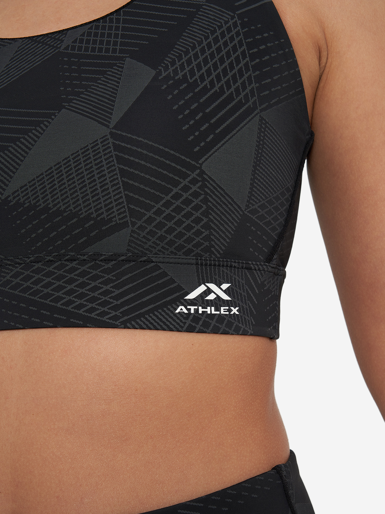 фото Топ бра спортивный athlex, черный