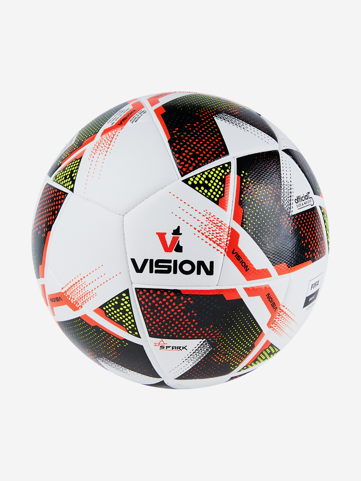   Спортмастер Мяч футбольный TORRES VISION Spark, FIFA Basic, размер 5, Белый