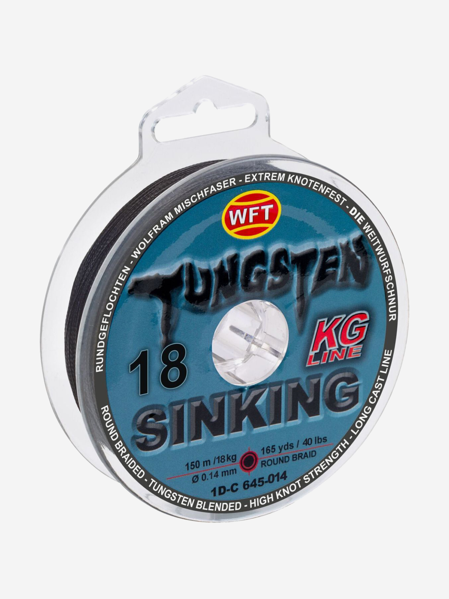 

Шнур плетеный WFT KG TUNGSTEN SINKING черный 150/014, Мультицвет