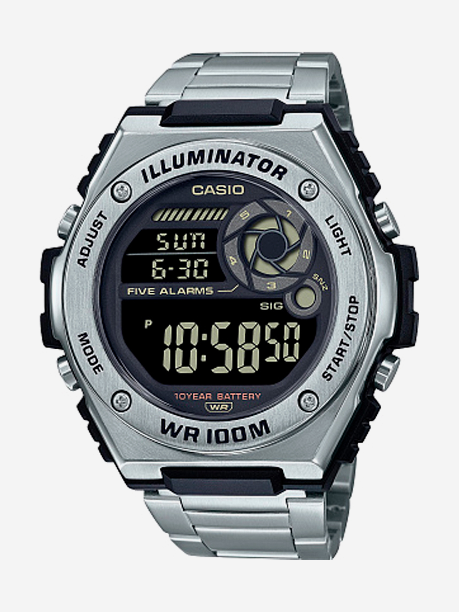 

Наручные часы Casio Collection MWD-100HD-1B, Серебряный