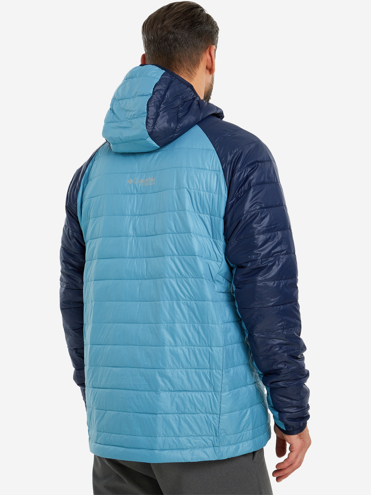 Куртка утепленная мужская Columbia Platinum Peak Hooded Jacket, Голубой 2008611CLB-424, размер RUS 50-52 - фото 2