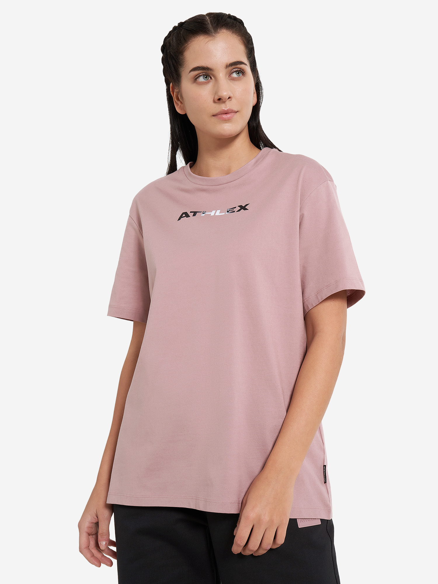 

Футболка женская оверсайз Athlex, Розовый