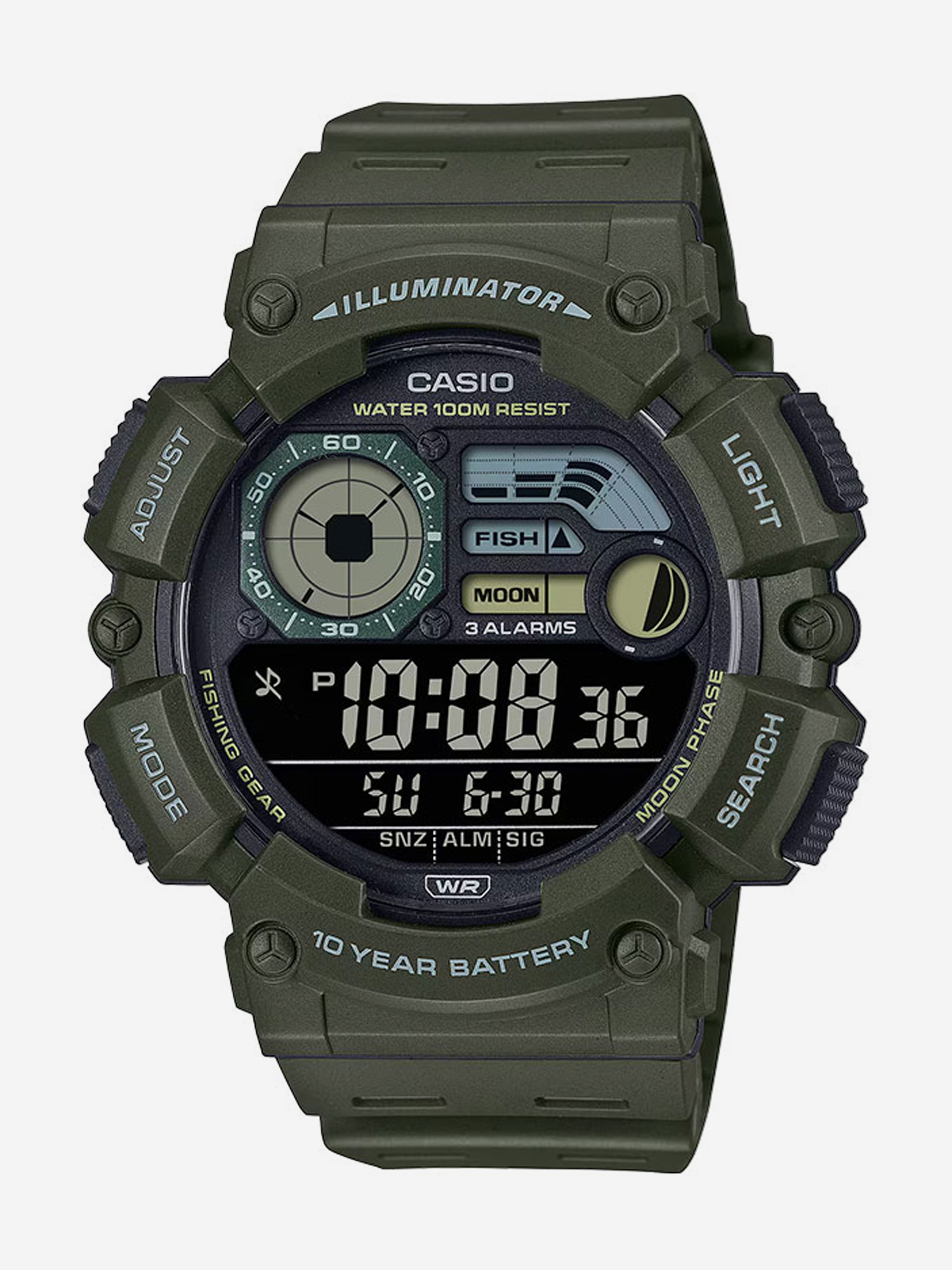 

Наручные часы Casio Collection WS-1500H-3B, Зеленый
