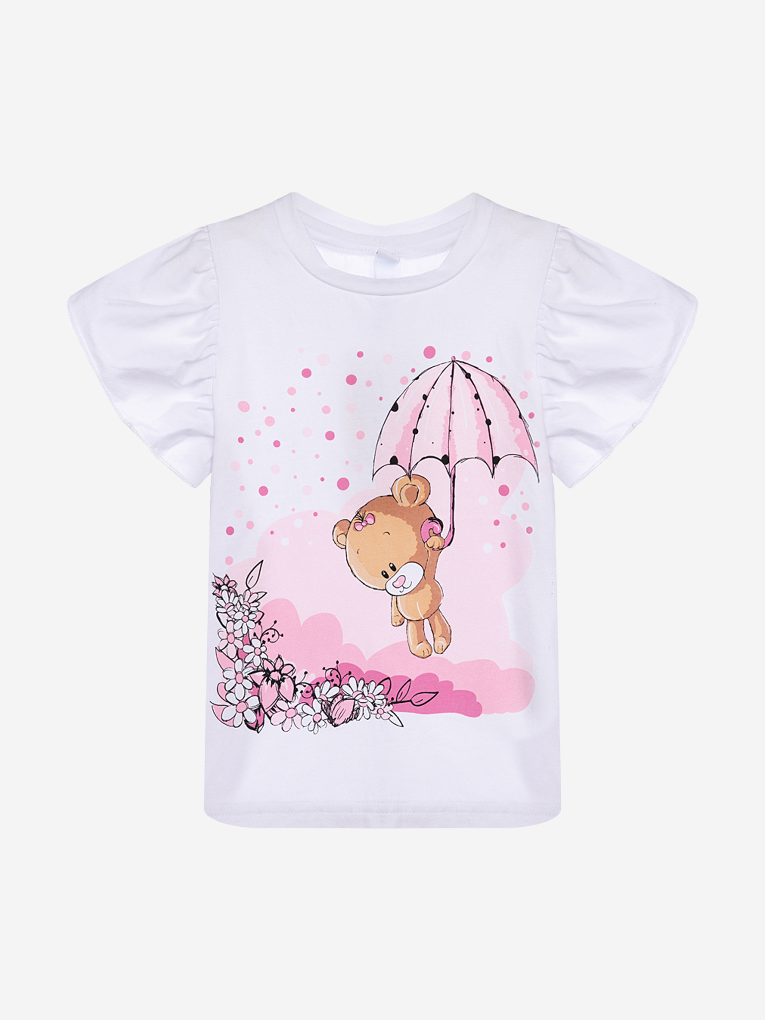 Изображение товара Футболка PlayToday для девочек — хлопок 95% 5% эластан