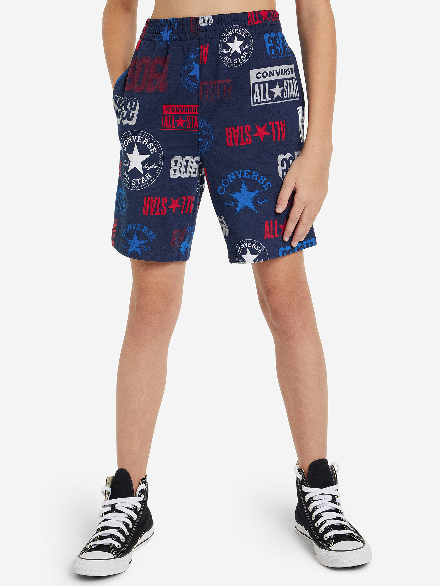 

Шорты для мальчиков Converse Logo AOP, Синий