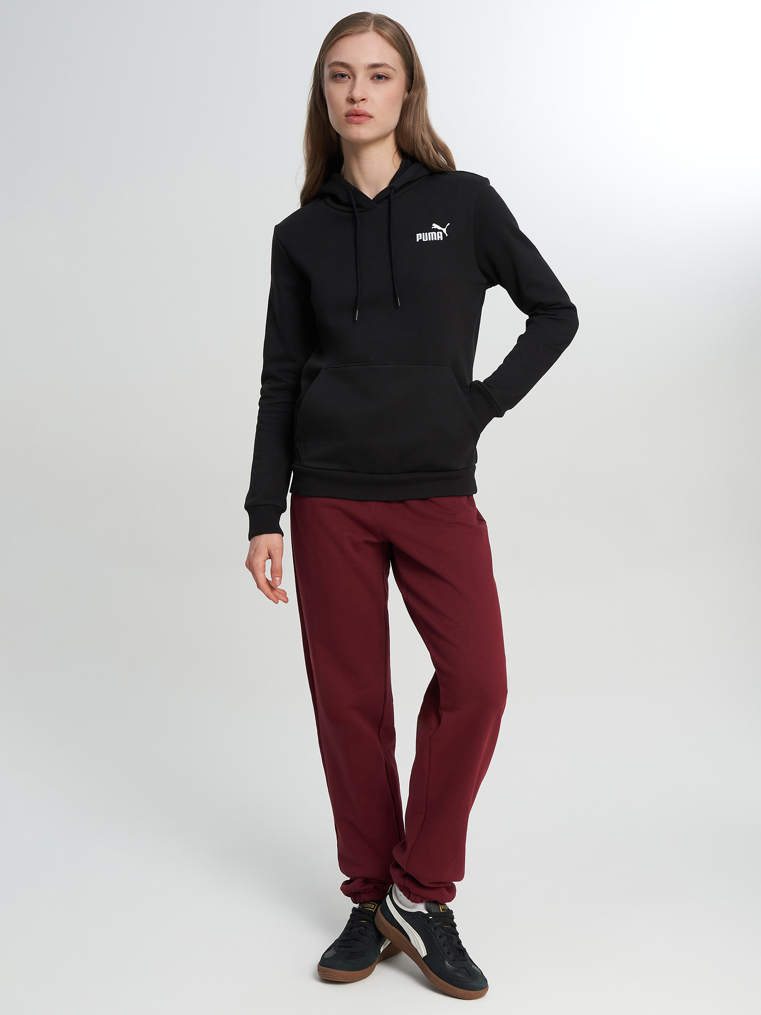 Худи женское PUMA ESS+ Embroidery, Черный 3
