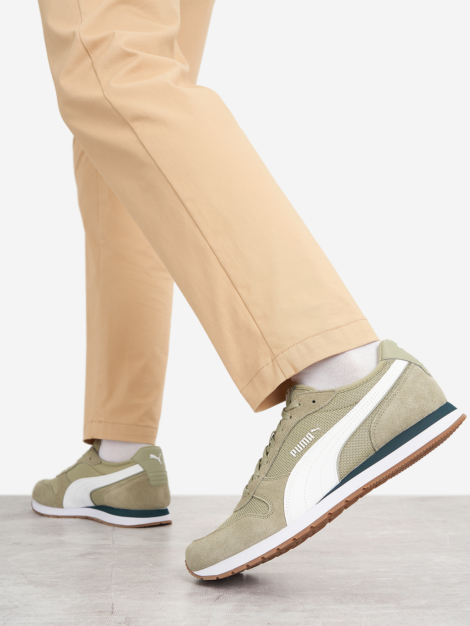 Изображение товара Кроссовки мужские Puma St Miler, Зеленый/белый