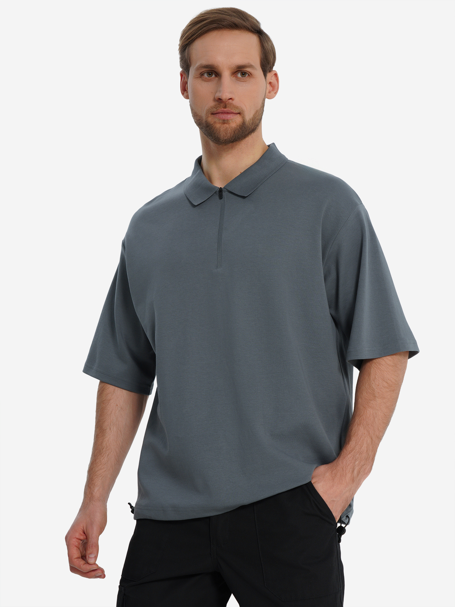 Поло Northland оверсайз, серый, арт. 141202N16-93