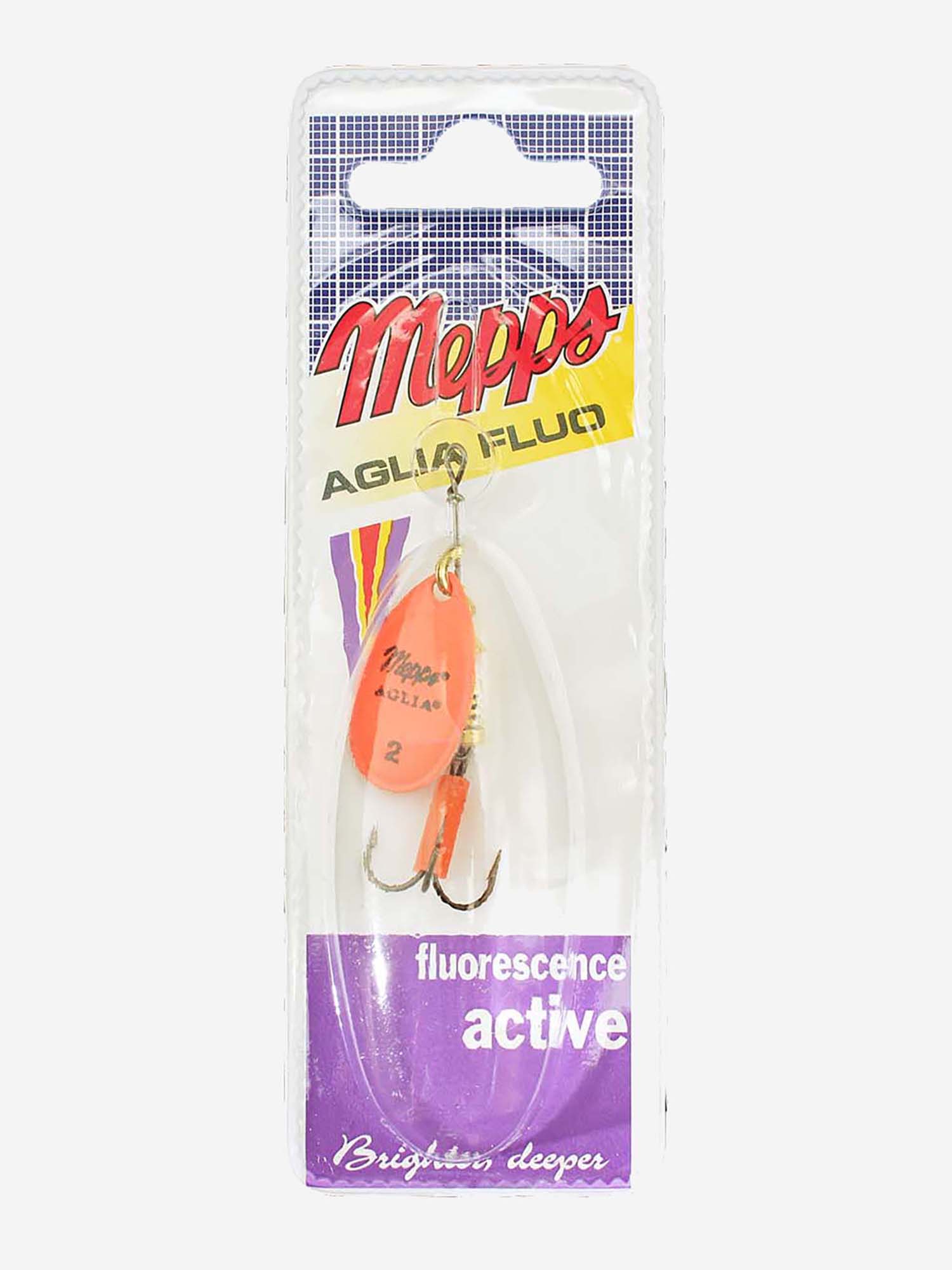 

Блесна вращающаяся MEPPS "Aglia FLUO CHARTR" №2 (4.5 г) блистер, Оранжевый