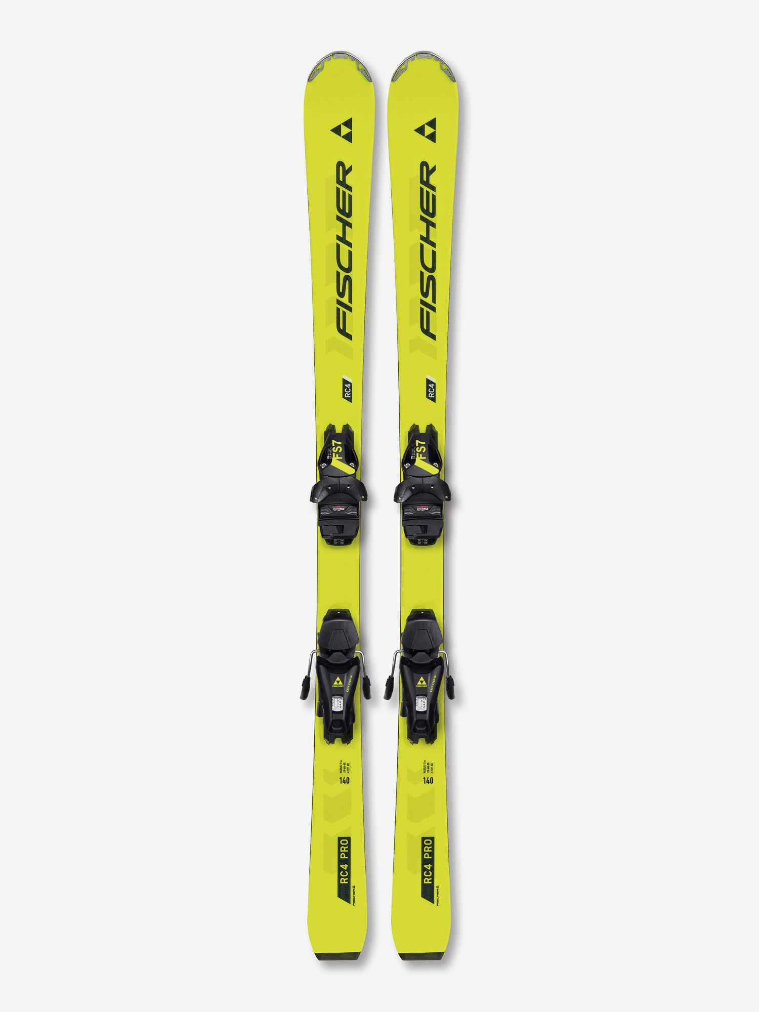 

Горные лыжи детские Fischer RC4 Pro + крепления FJ7, Желтый