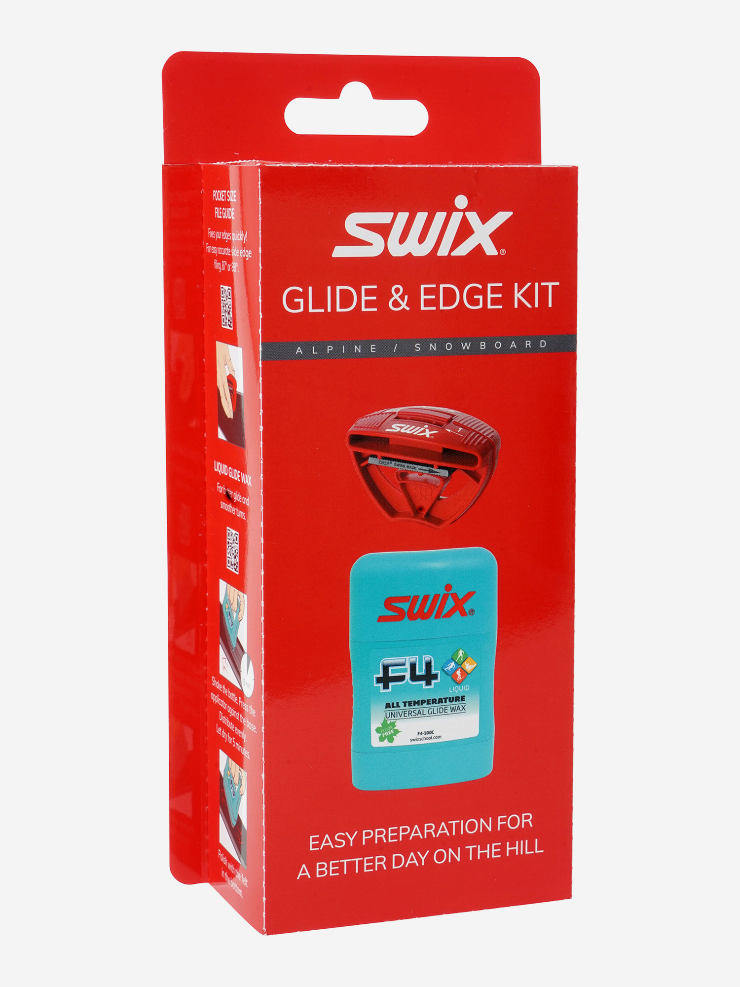 

Набор для смазки и заточки горных лыж и сноуборда Swix P21 Glide&Edge Kit, Белый