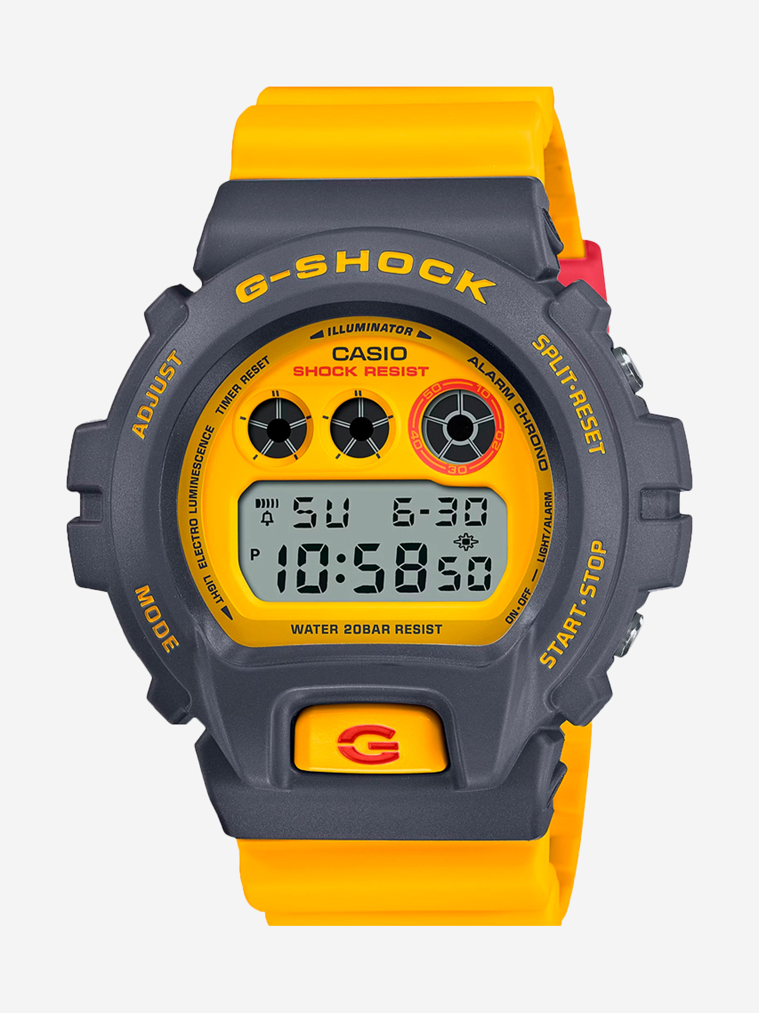 

Спортивные часы CASIO DW-6900Y-9E, Желтый