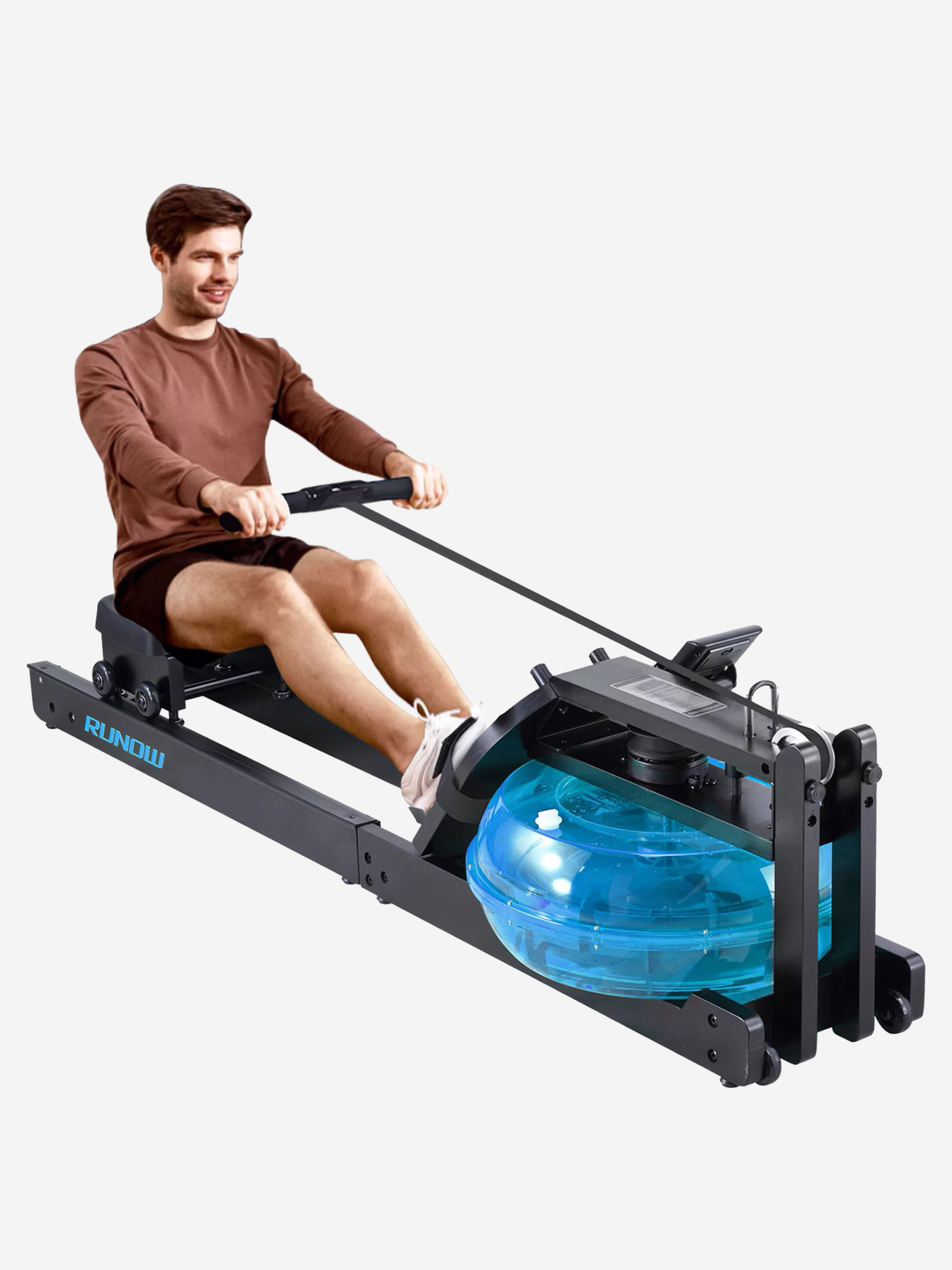 Изображение товара Гребной тренажер DFC 6204B водная система механическая регулировка складной