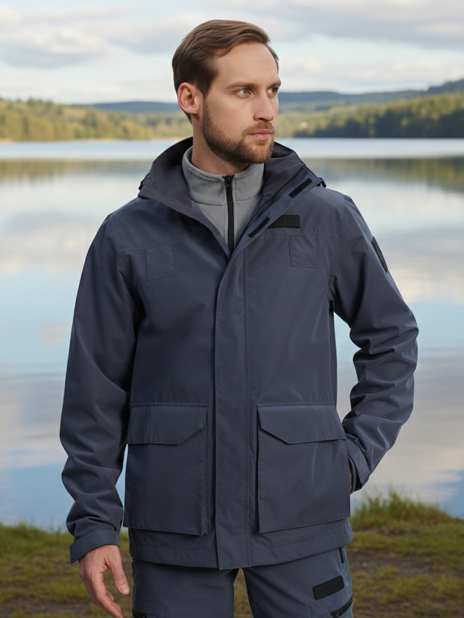 Изображение товара Мужская мембранная куртка Geotech для рыбалки и охоты демисезонная