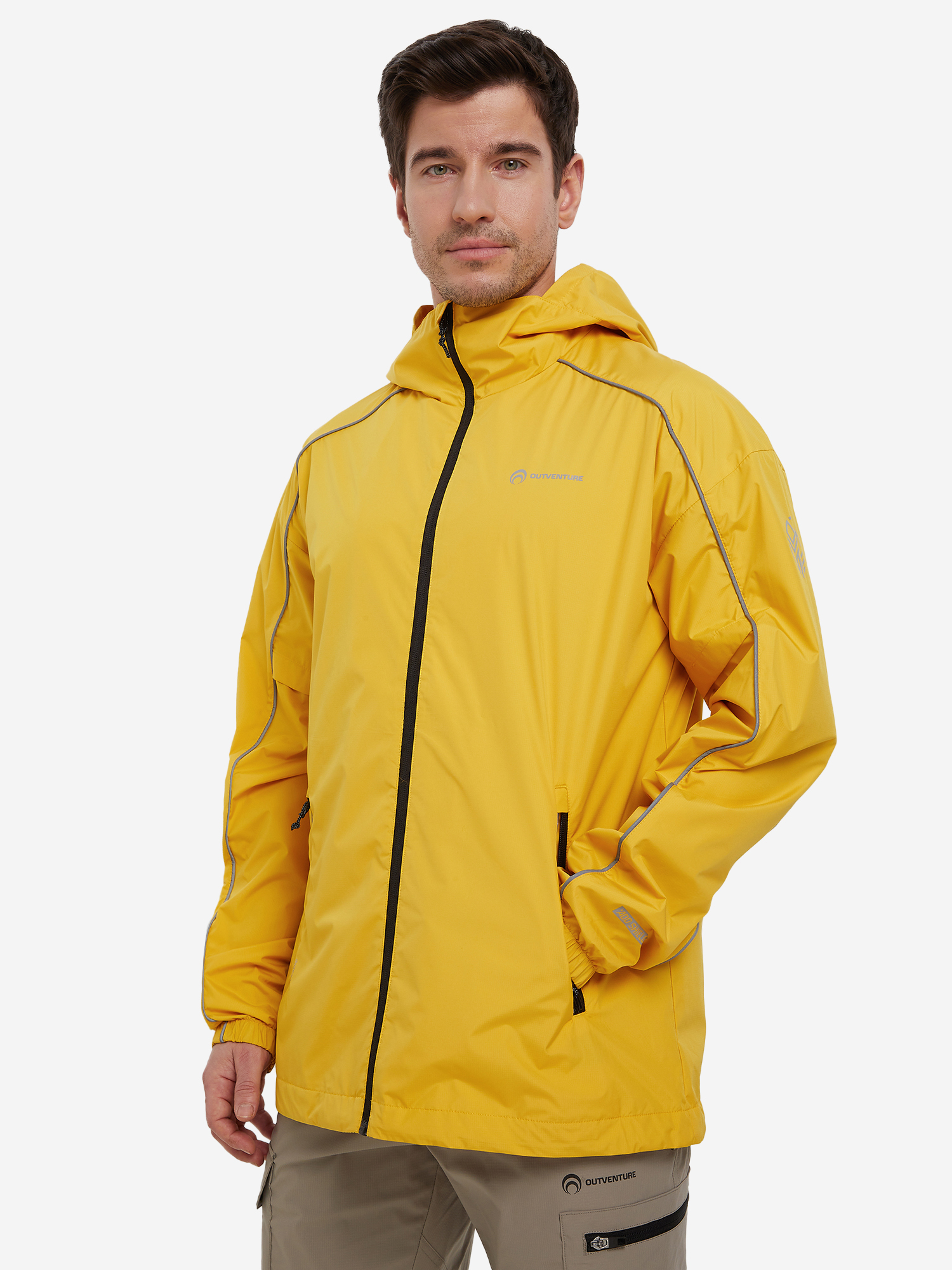 Ветровка мужская Outventure, Желтый футболка мужская outventure желтый