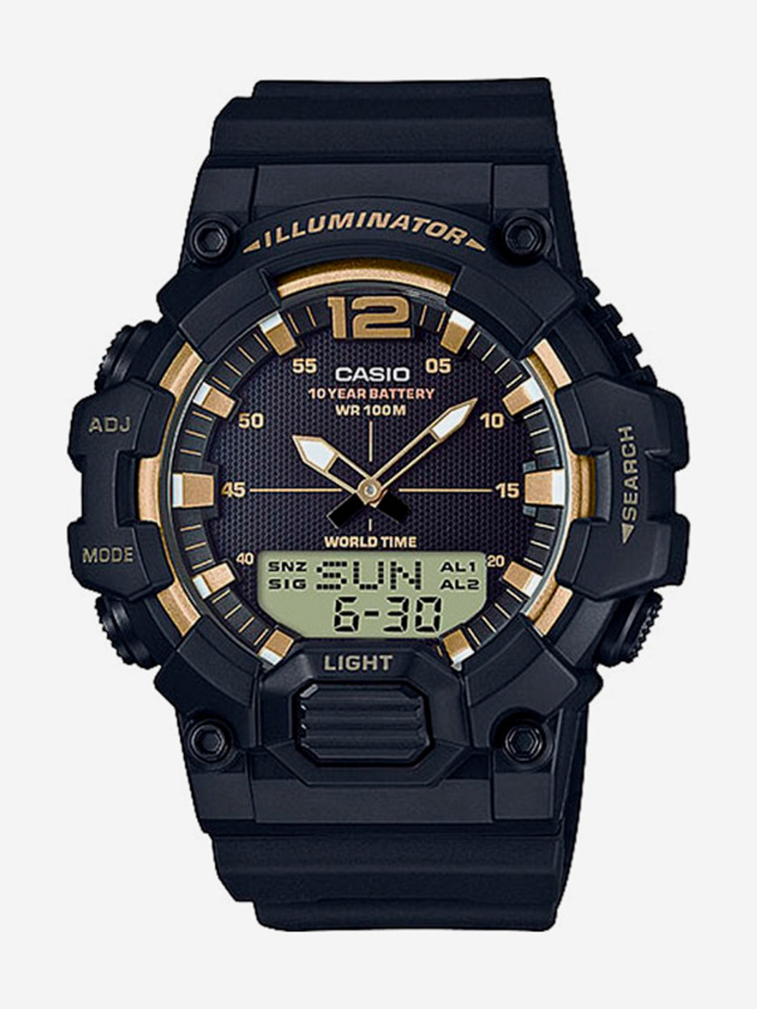 Изображение товара Спортивные часы CASIO HDC-700-9A, Коричневый/желтый/черный