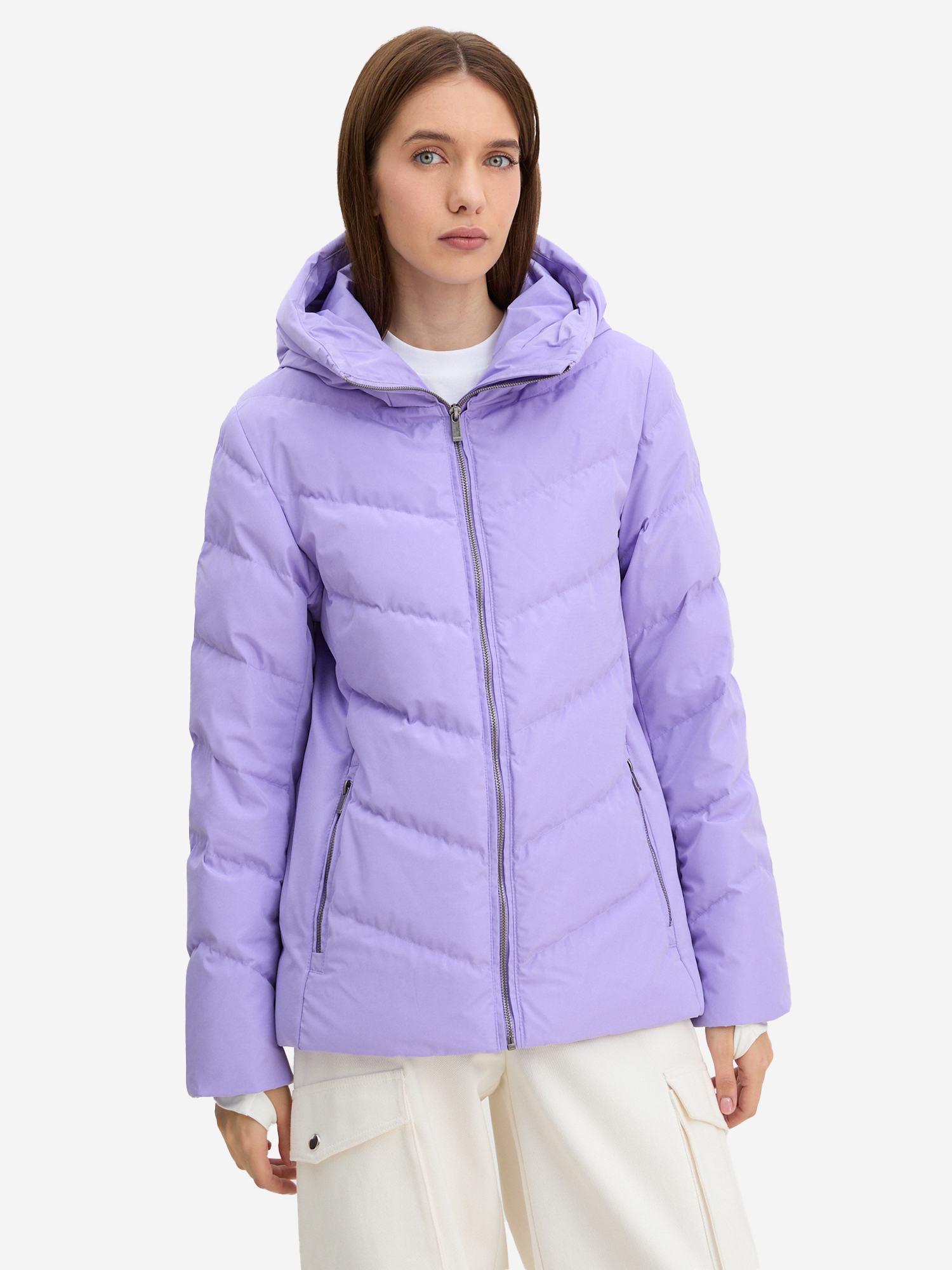 

Женский пуховик MAISON DAVID (пух/перо), Фиолетовый