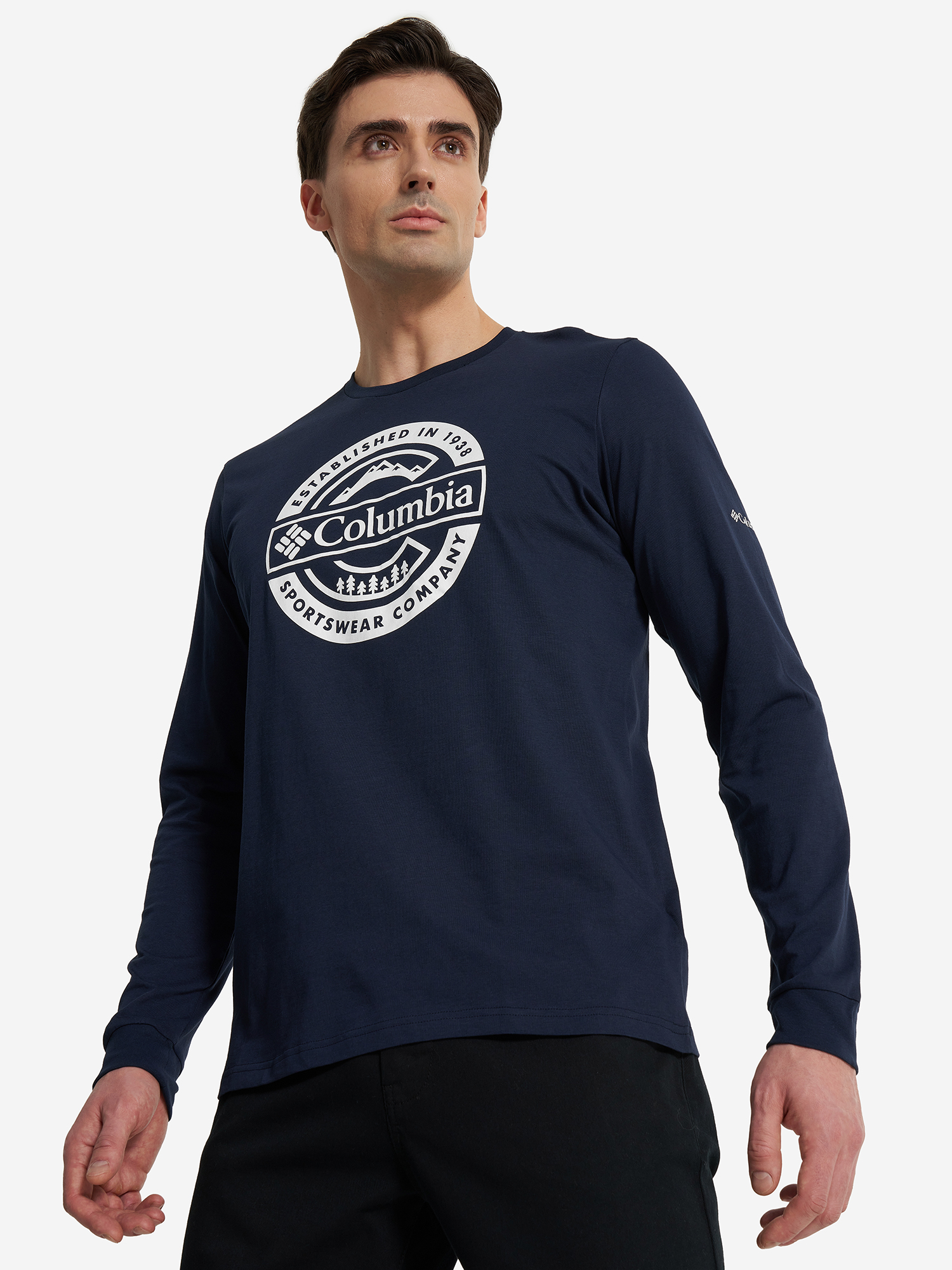 

Лонгслив мужской Columbia Rockaway River Graphic Ls Tee, Синий