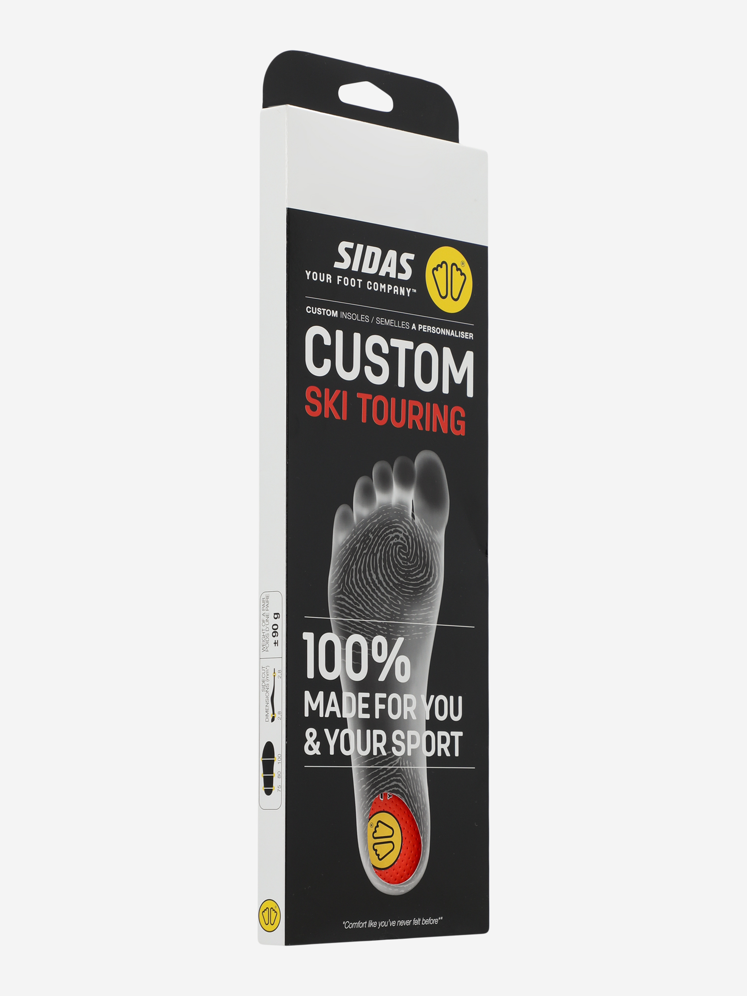 фото Стельки sidas custom ski, черный