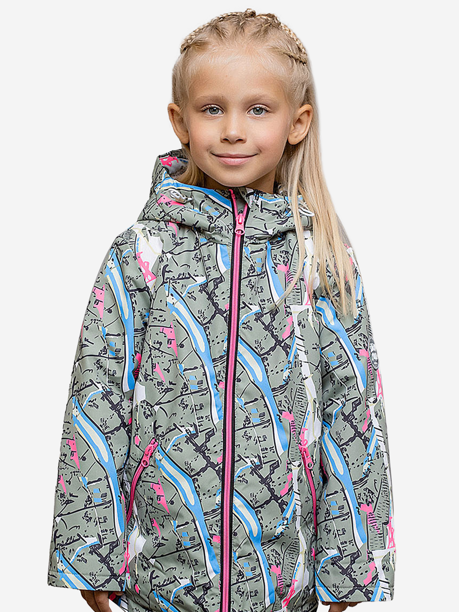 Изображение товара Куртка-парка для девочки батик Джесси мультиколор мембранная с утеплителем