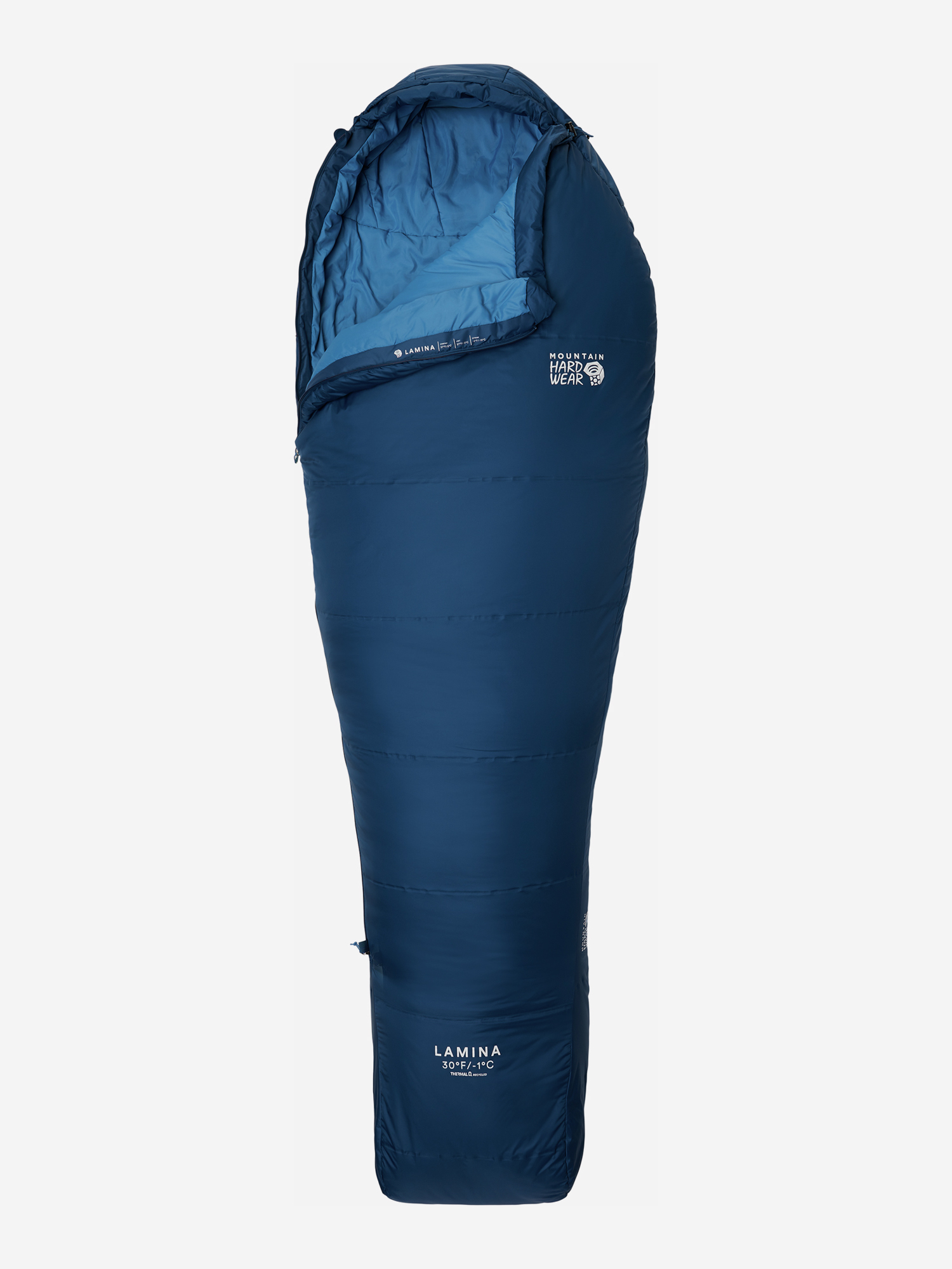 Спальный мешок Mountain Hardwear Lamina -1 левосторонний, Синий спальный мешок marmot nanowave 25 2 левосторонний синий