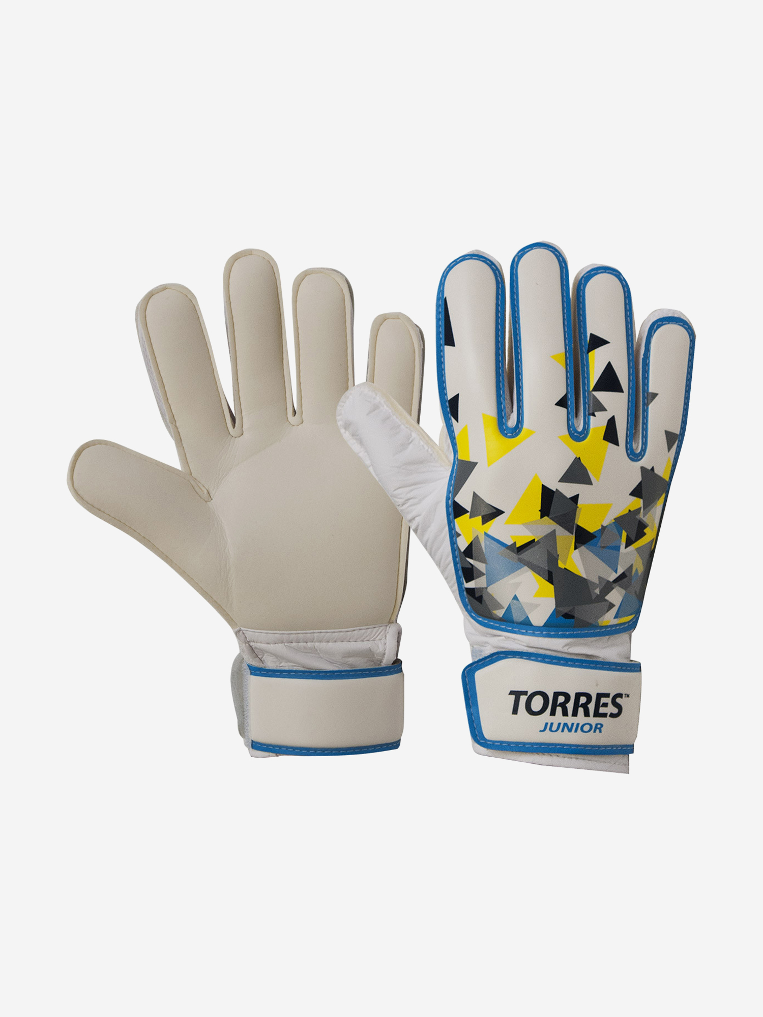

Перчатки вратарские Torres Jr. р. арт.арт.FG05212- бело-голуб-желтый, Белый