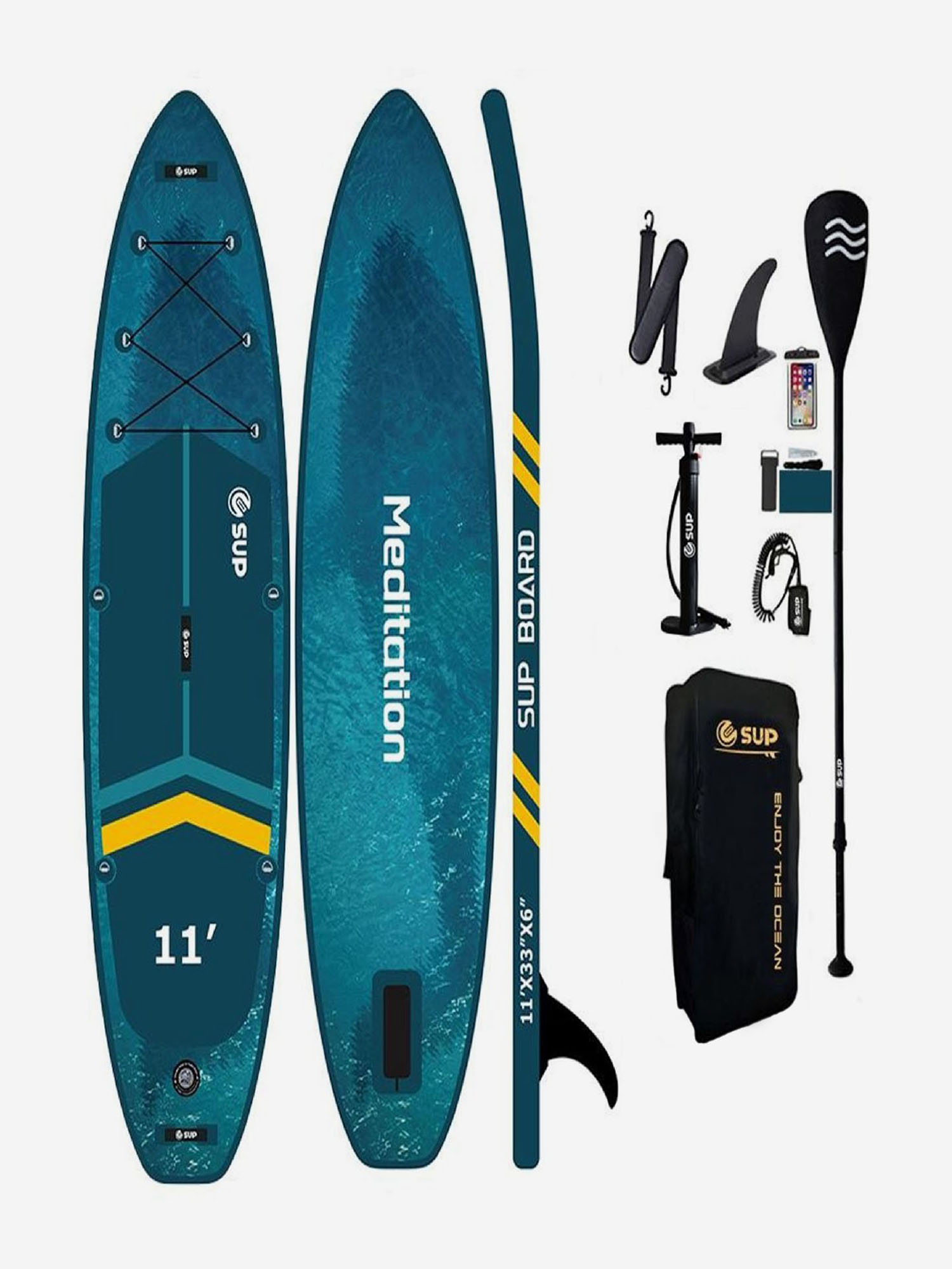 

SUP-доска E-SUP Meditation 11' 335*84*15 см, Зеленый