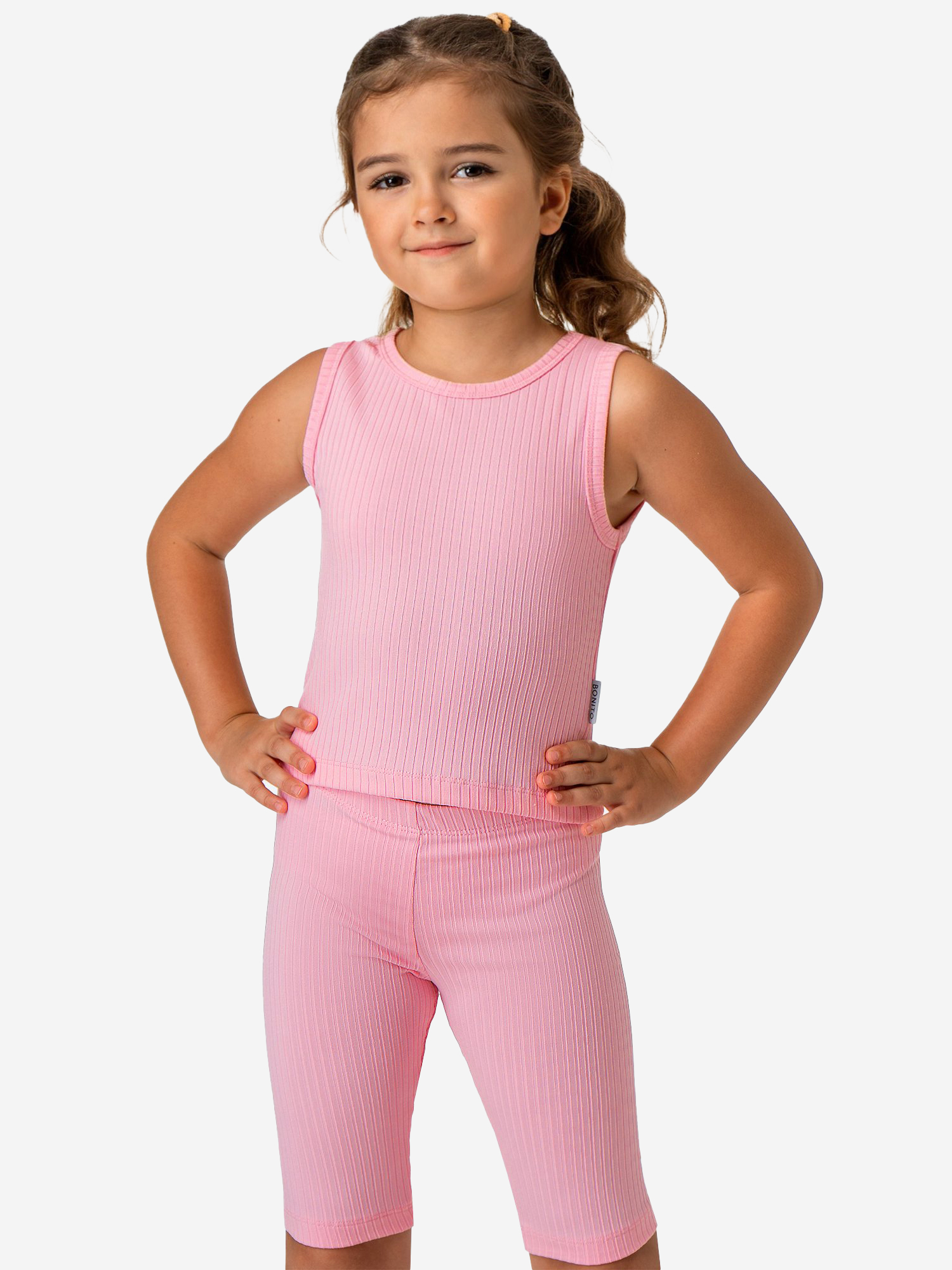 

Костюм для девочек в рубчик Bonito kids, Розовый