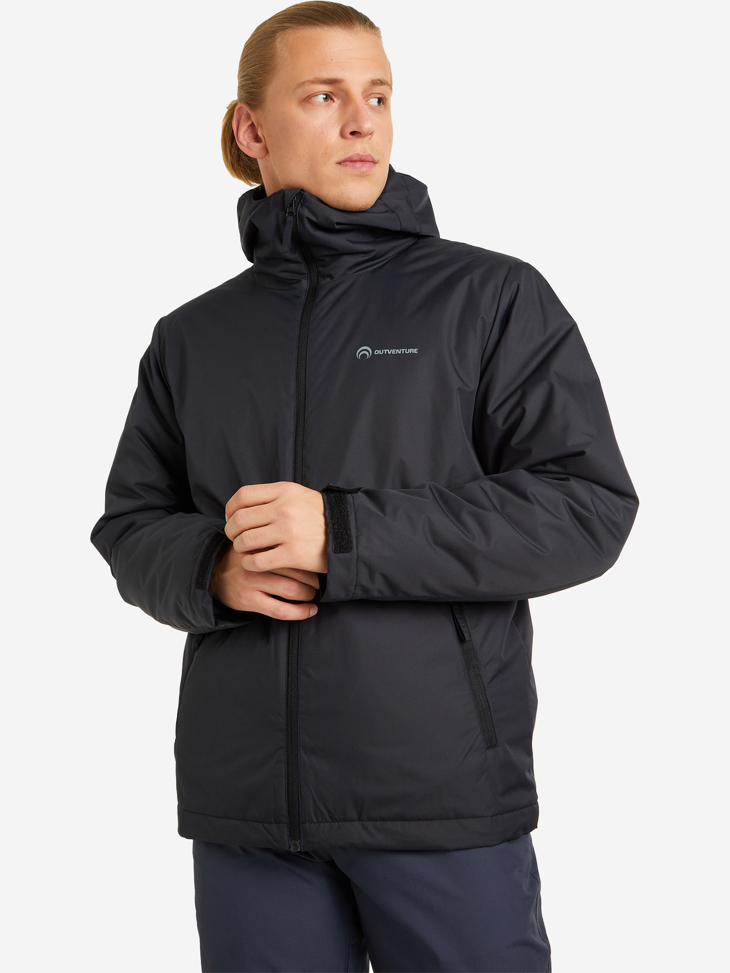 Куртка утепленная мужская Outventure, Черный куртка утепленная мужская outventure серый